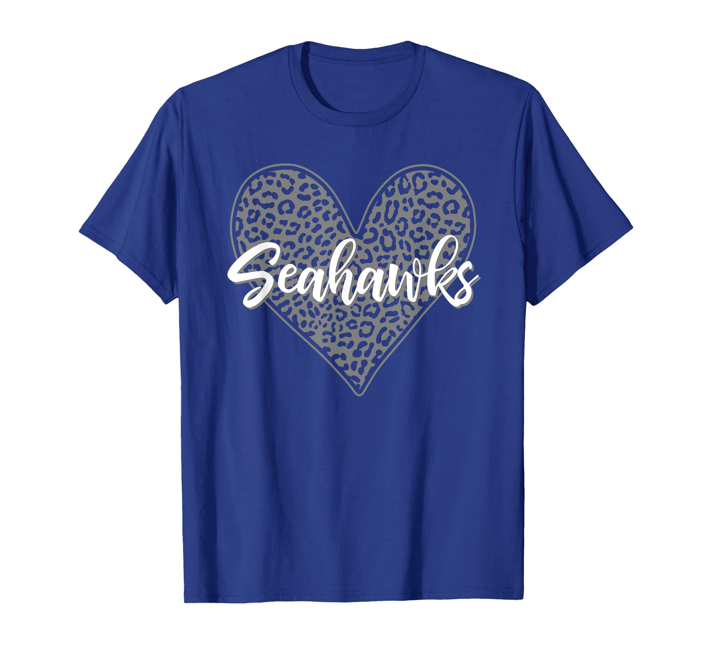 Seahawks Southside Leopard Heart Pattern HS T-Shirt