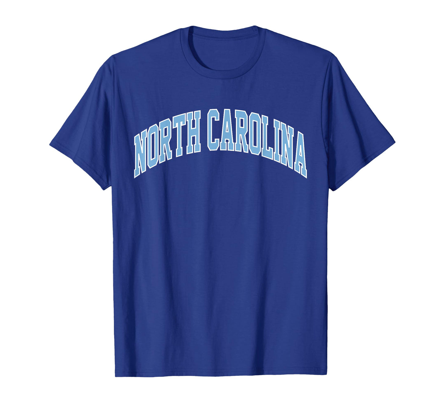 Retro North Carolina Blue Souvenir Simple North Carolina Tee T-Shirt