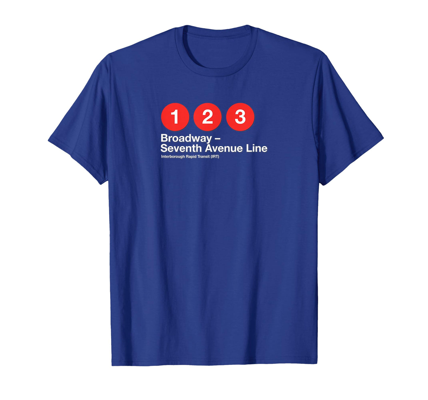 1 2 3 (IRT) Broadway-Seventh Avenue Line NYC Subway Tribute T-Shirt