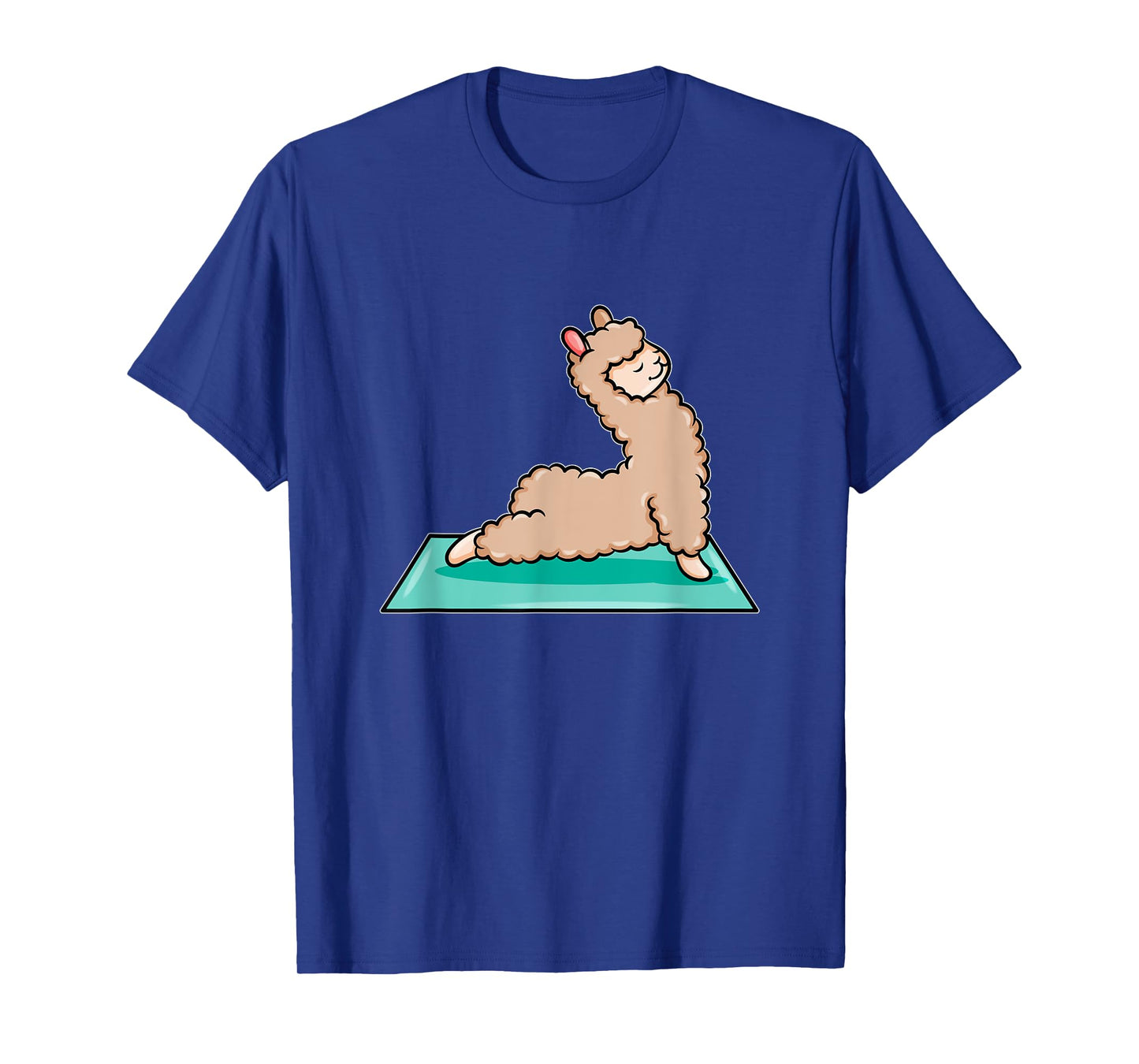Cute Yoga Llama Alpaca Meditation Costume Sport For Women T-Shirt
