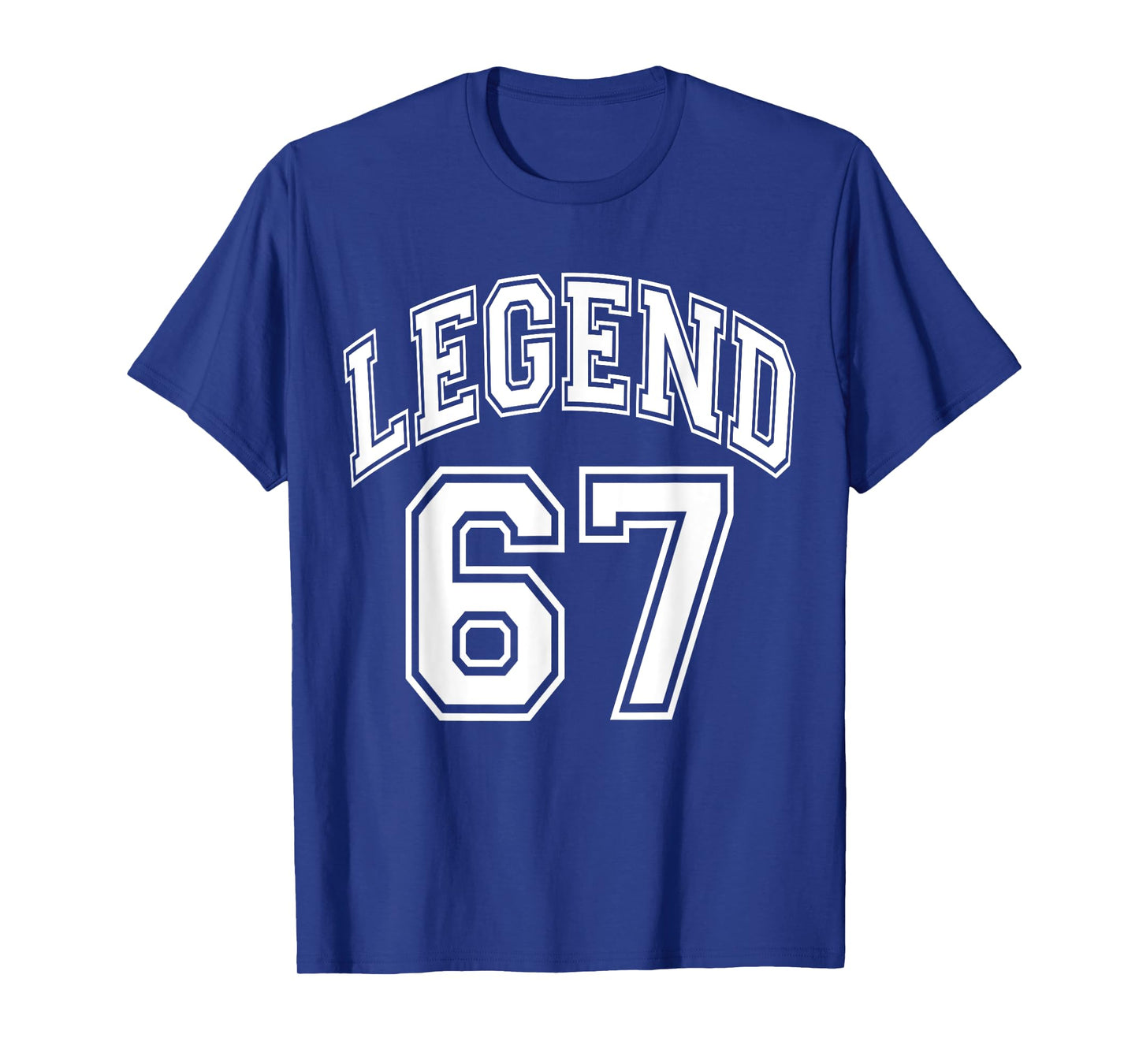 Legend 67 Number Varsity Team - 67th Birthday & 67 Years Old T-Shirt
