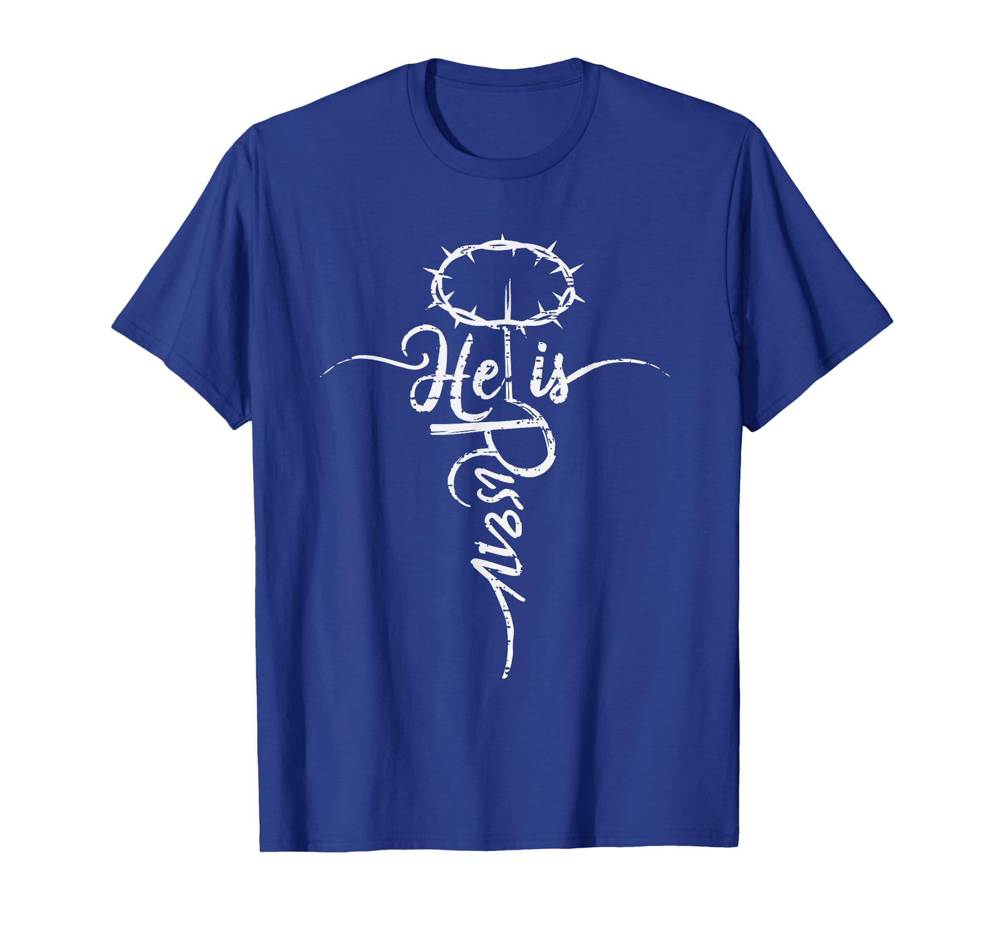 Retro Easter Day He is Risen Cross Jesus Christian Religious T-Shirt
