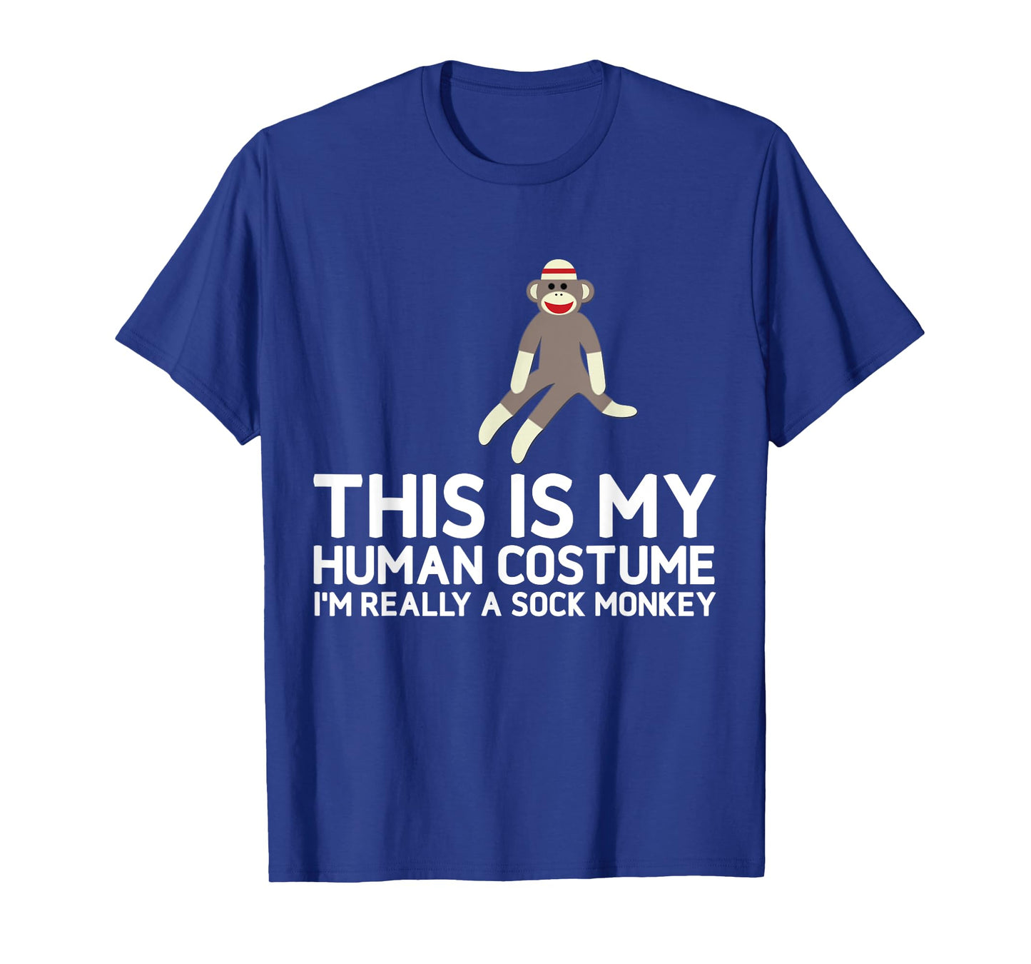 Funny Sock Monkeys Tee for Sock Monkey Lovers Human Costume T-Shirt