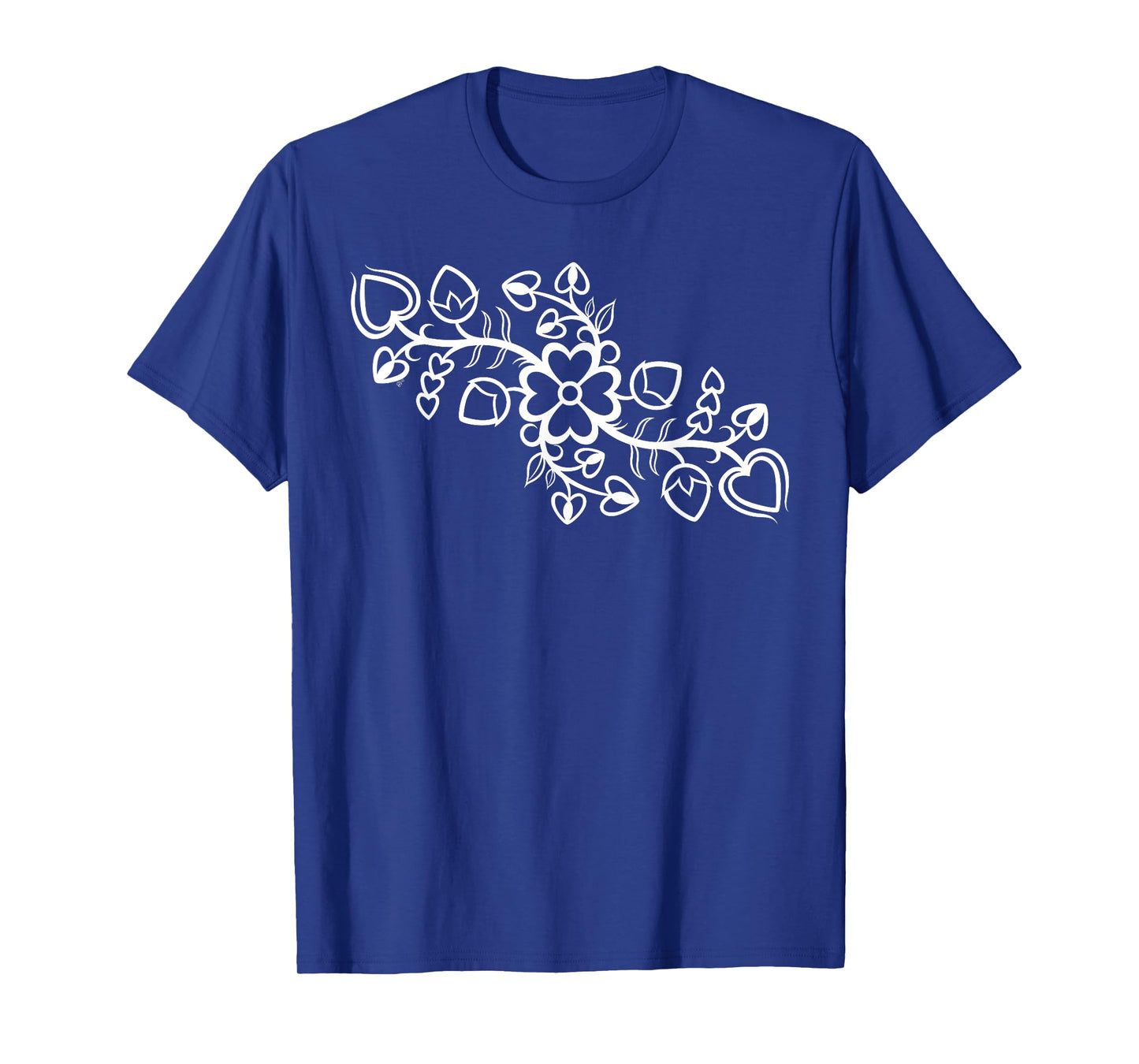 Anishinaabe Ojibwe Floral Native American Outline T-Shirt
