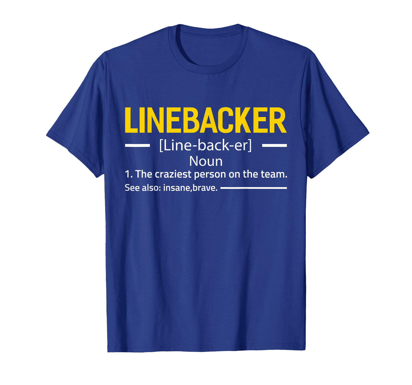 Linebacker Definition Football Sports T-Shirt