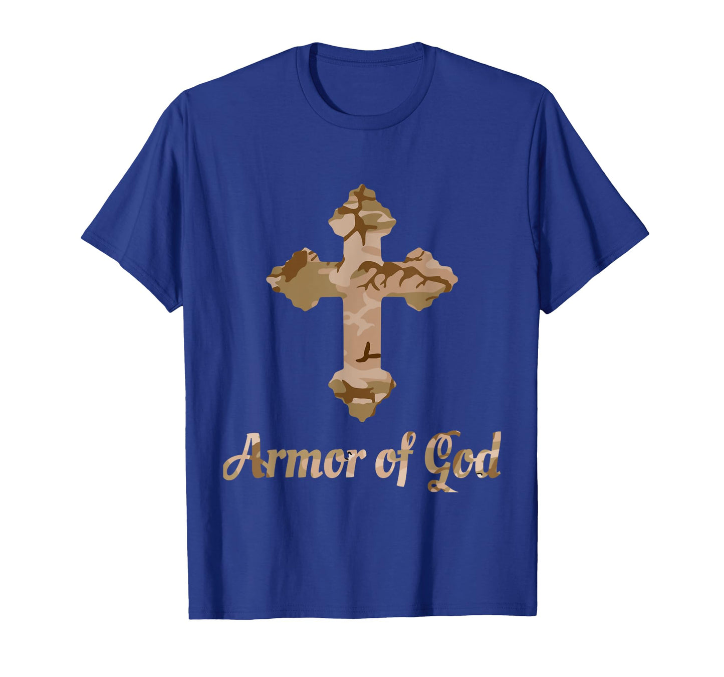 Christian Faith Armor of God Camo Cross T Shirt T-Shirt