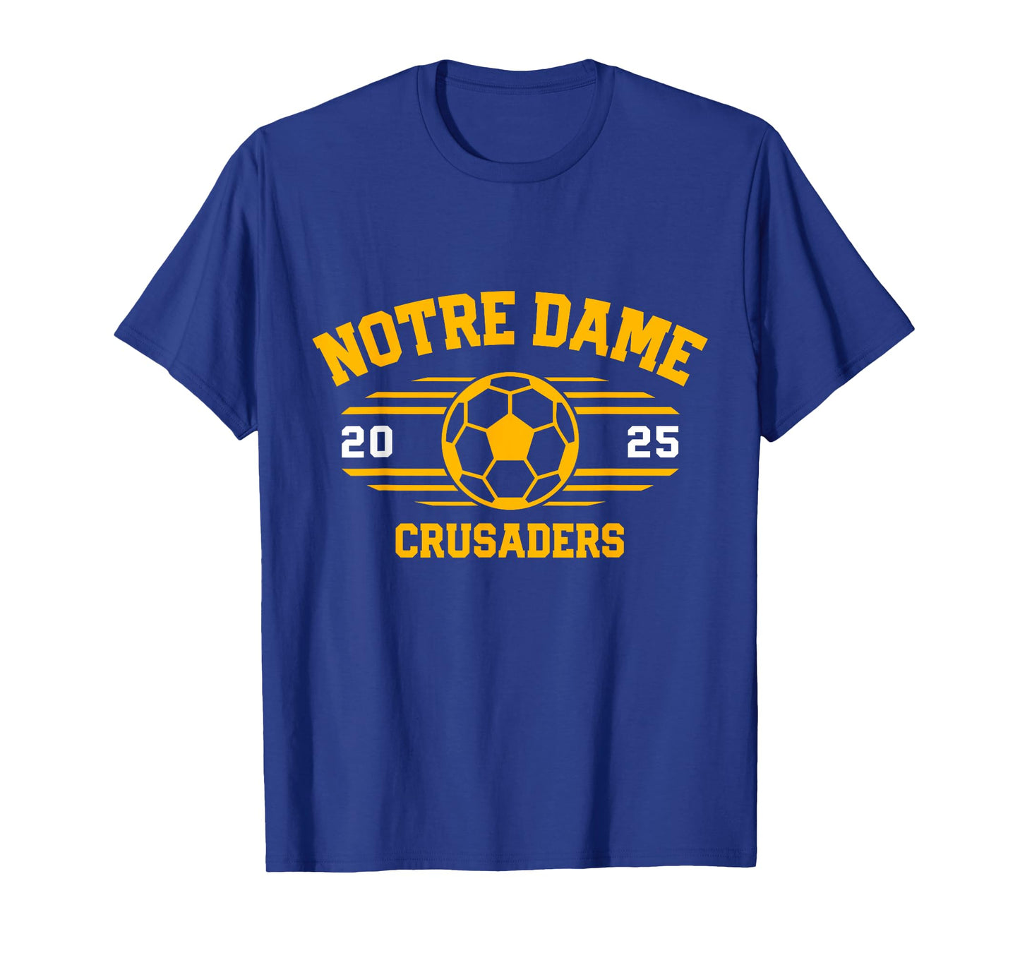 Notre Dame Crusaders Soccer Ball 2025 T-Shirt