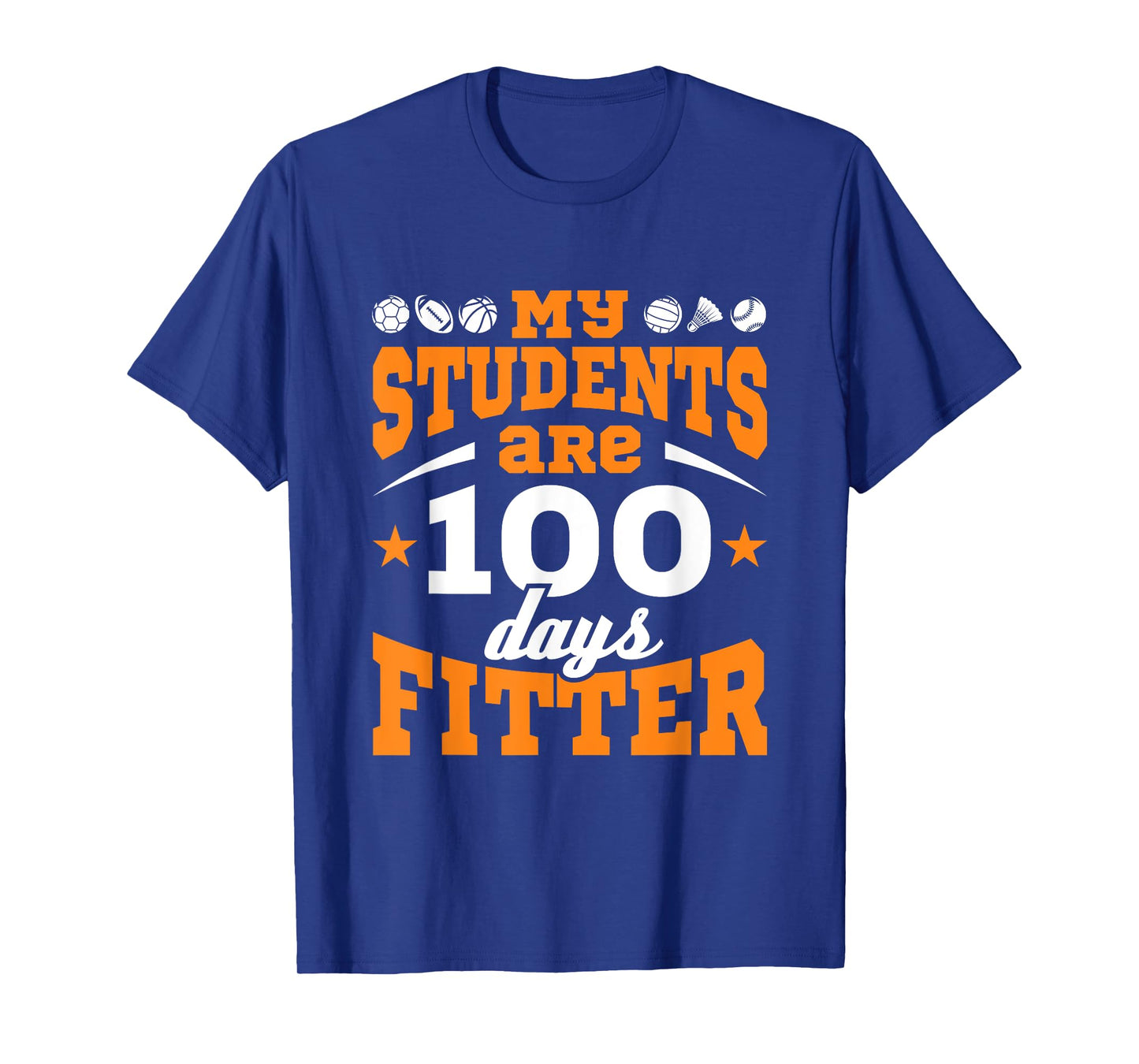 100 Days of School PE Teacher Gym Coach Physical Education T-Shirt for Men Women