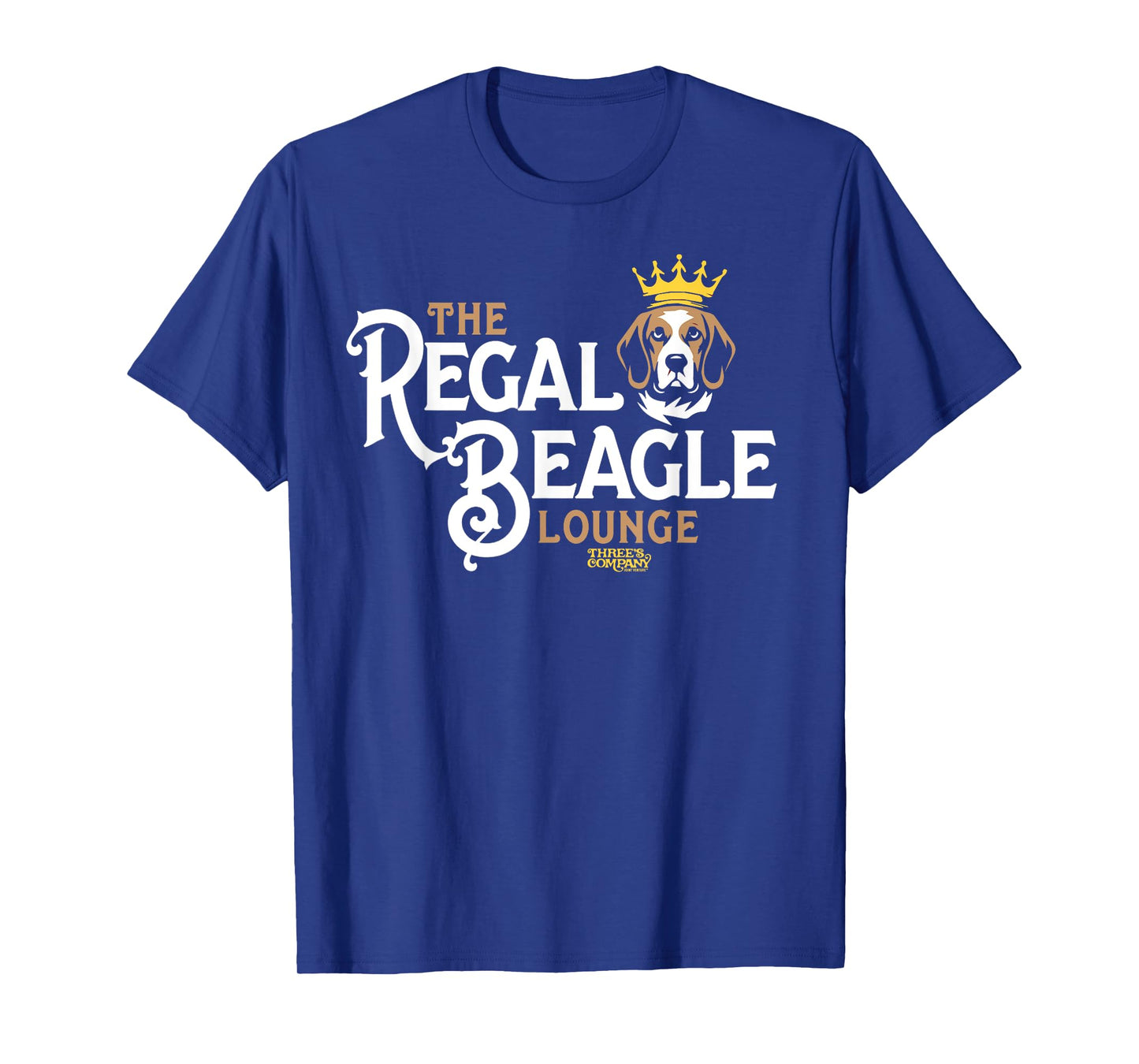 The Regal Beagle Pub Three's Company Retro Dog Crown Men Women Girls Kids T-Shirt