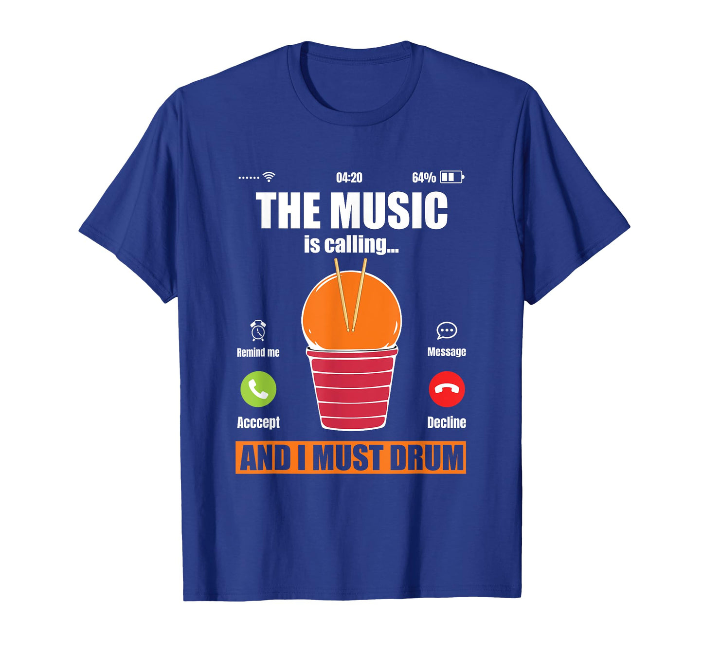 Funny Cardio Drumming Workout Gym Fitness Class Exercise T-Shirt