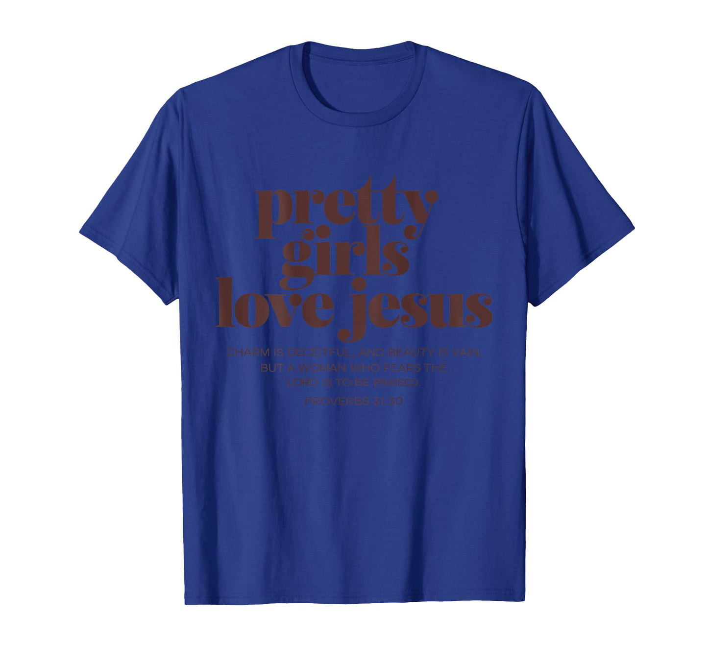 Pretty Girls Love Jesus - Christian Girls Vintage Graphic T-Shirt