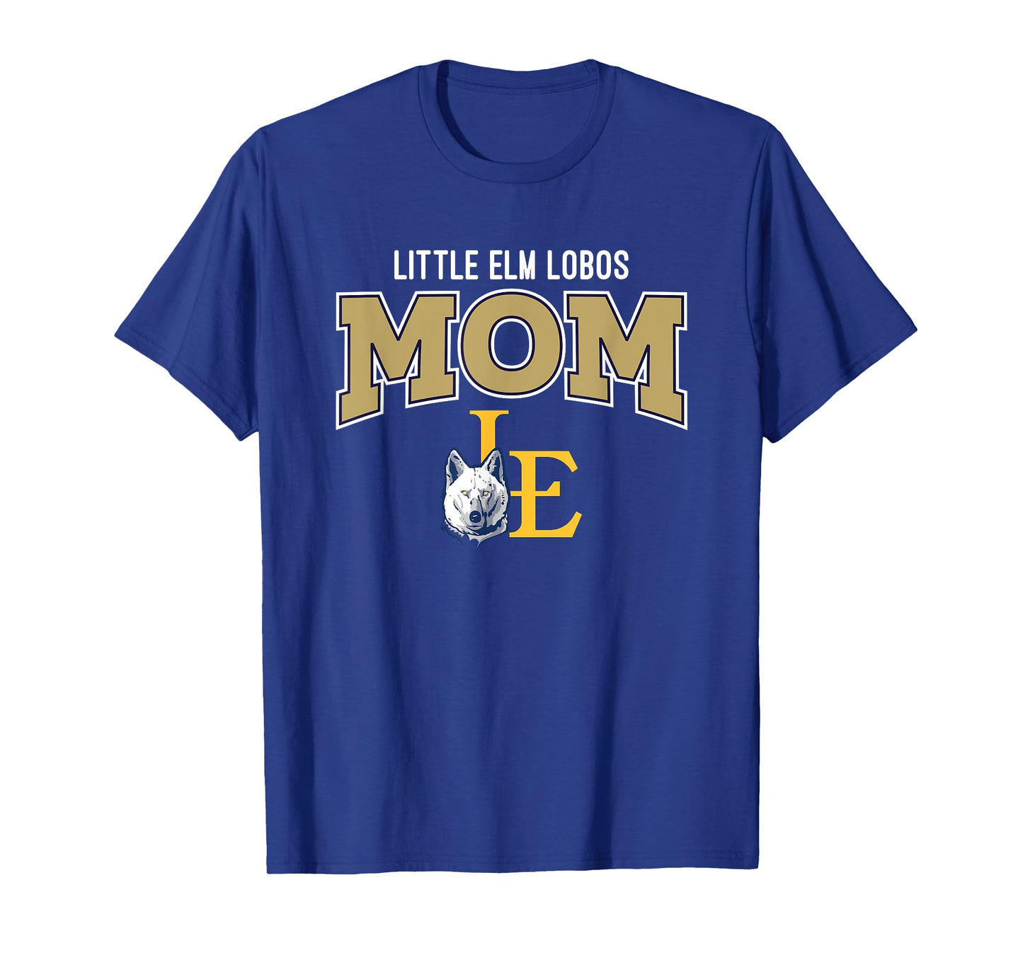 Little Elm Lobos Logo Mom HS T-Shirt