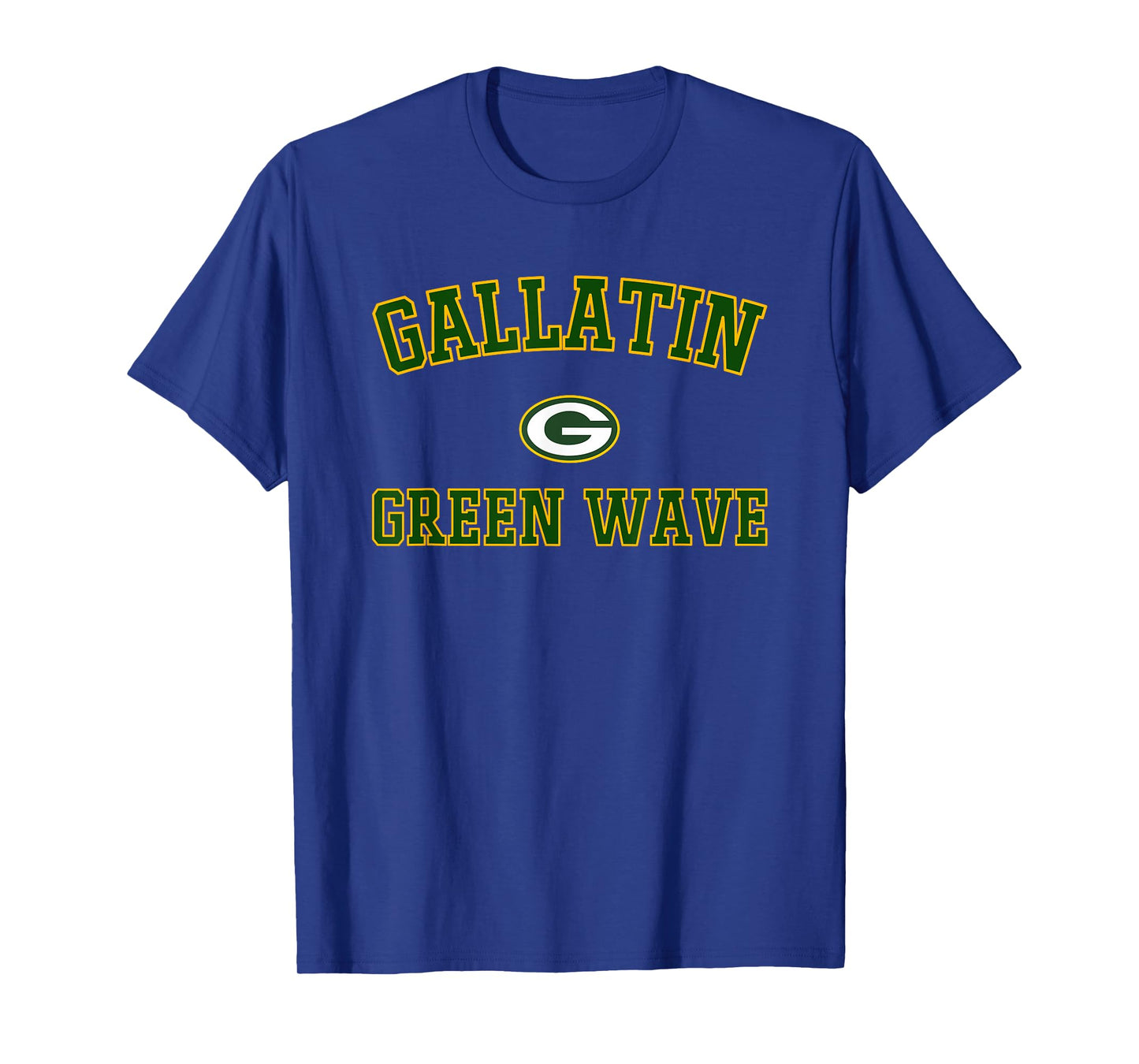 Gallatin Green Wave Logo Varsity HS T-Shirt