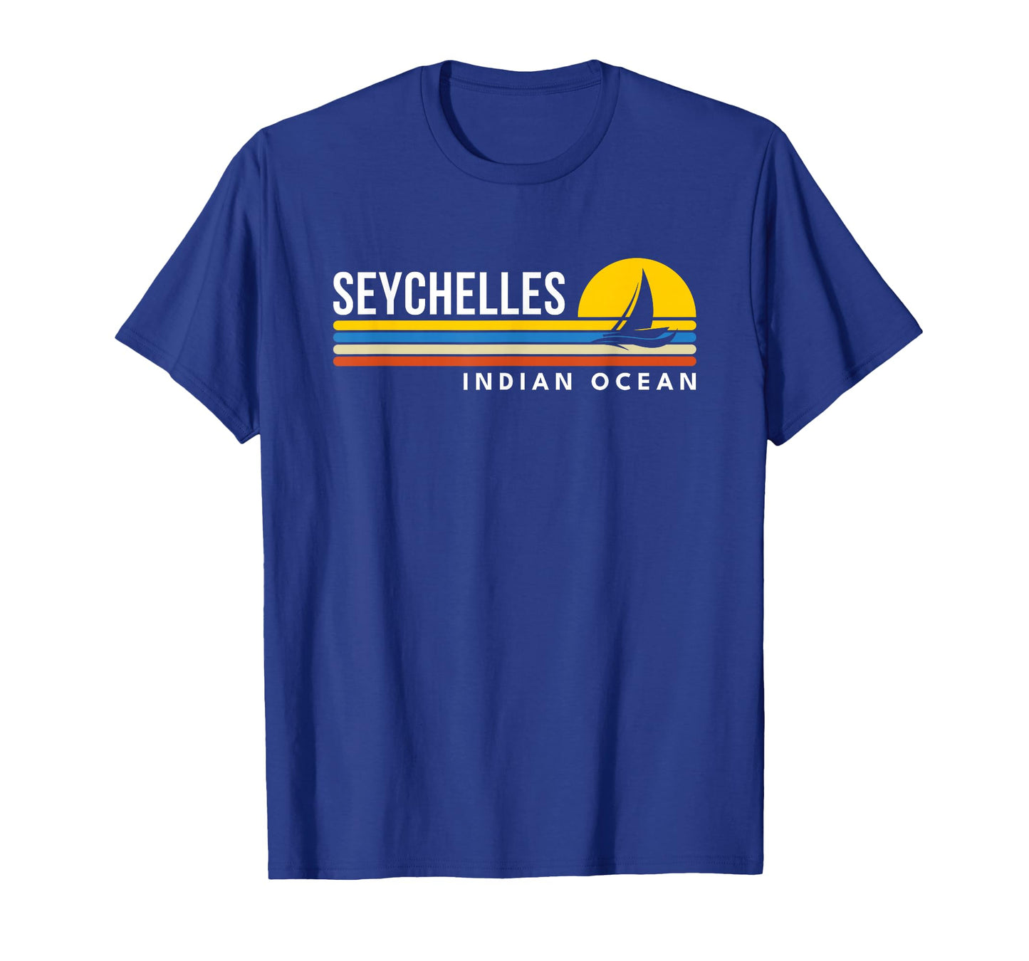 Seychelles Indian Ocean Merch Africa Retro Souvenirs Sailing T-Shirt