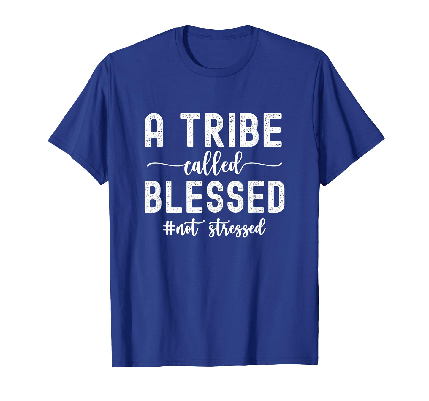 A Tribe Called Blessed Not Stressed Family Christian T-Shirt