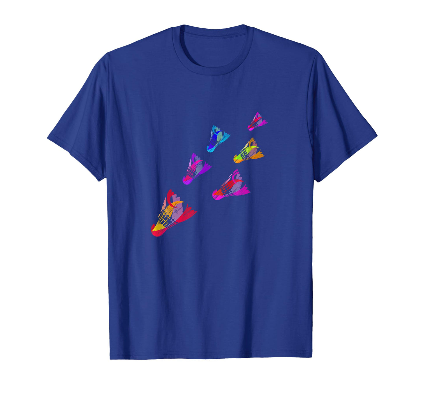 Colorful Badminton Shuttlecock Art Sports T-Shirt T-Shirt