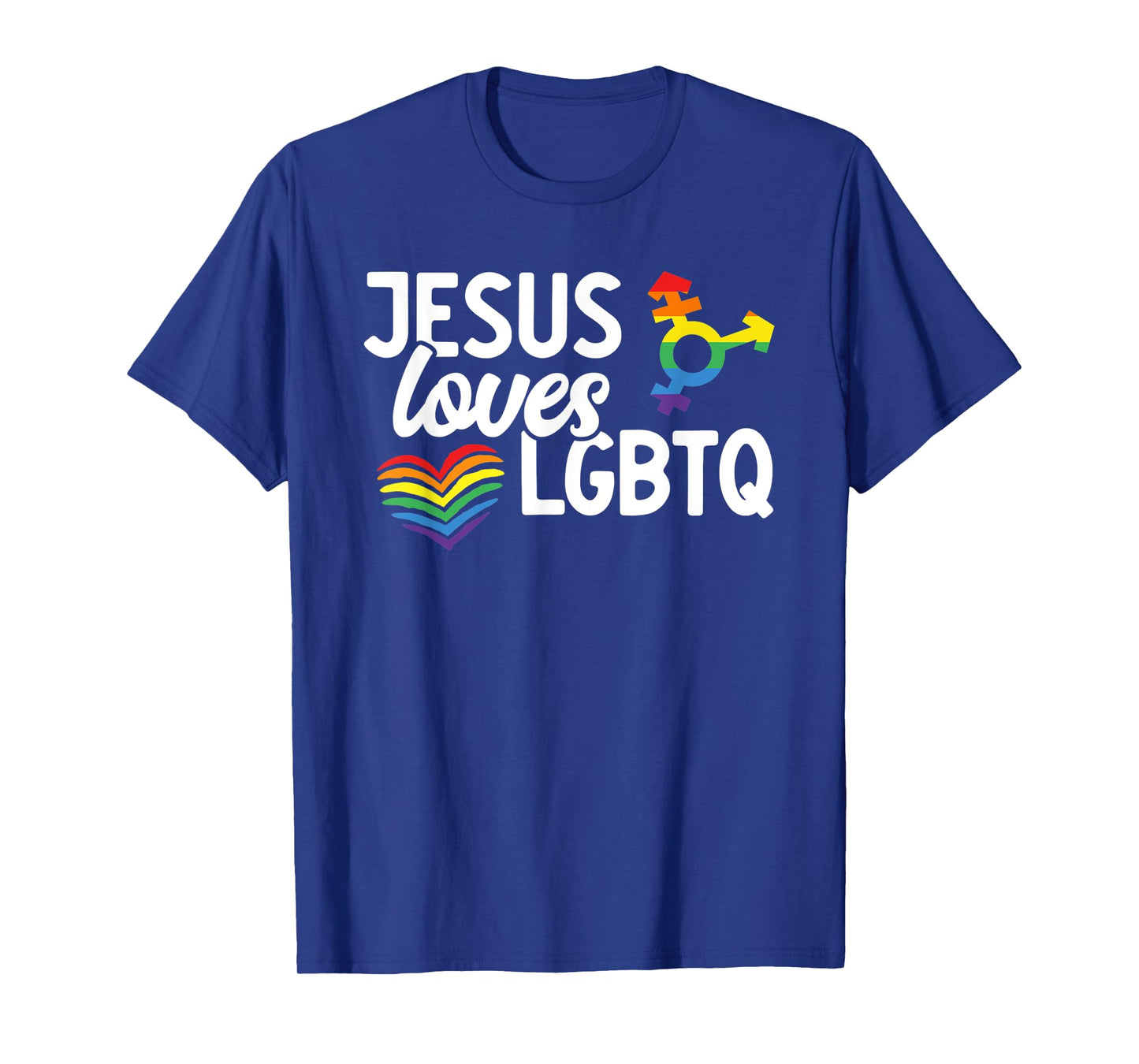 Jesus Loves LGBTQ Funny Queer Christian Gay Pride Lover T-Shirt