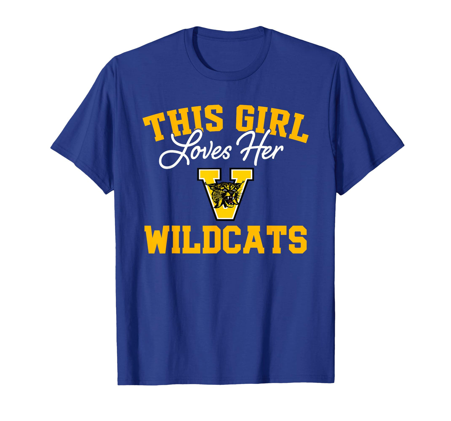 Valdosta Wildcats Logo This Girl Loves Her HS T-Shirt