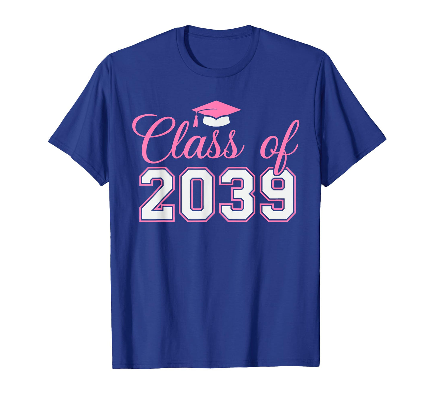 Preschool Class of 2039 Grow With Me Graduation 2039 pink T-Shirt