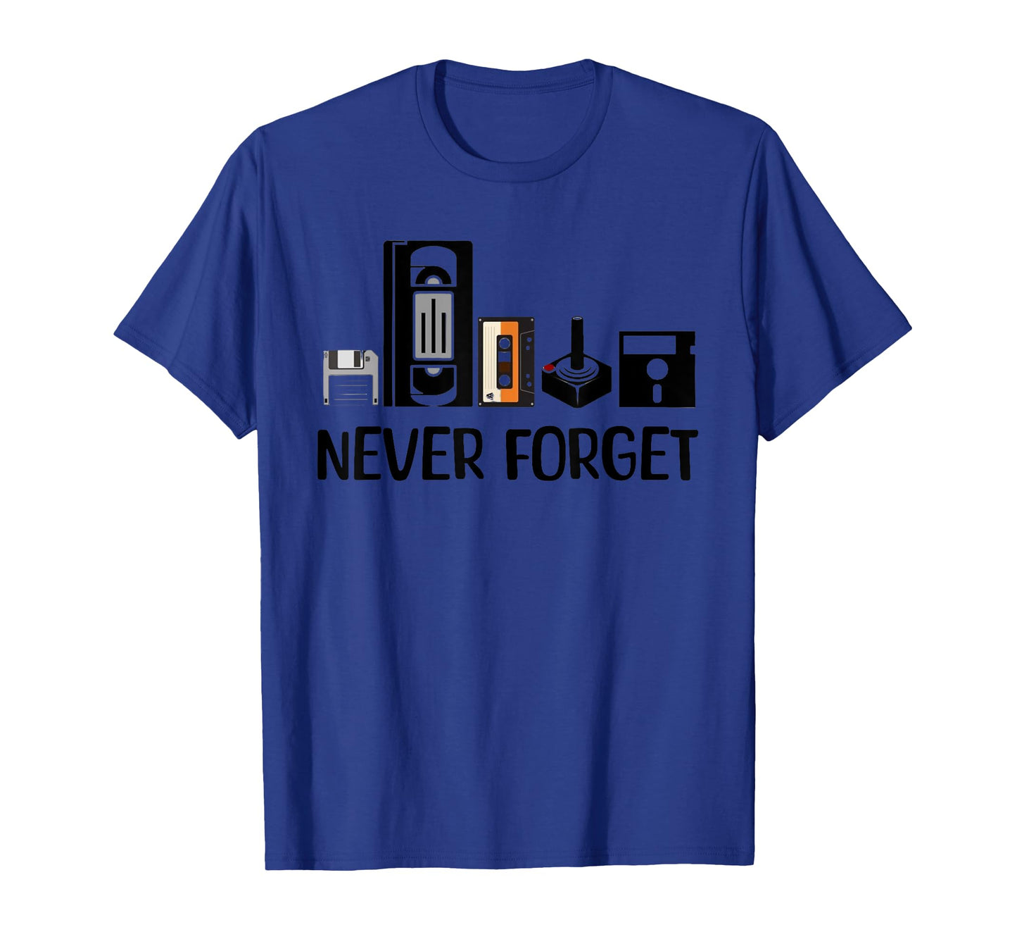 Never Forget Cassette Tape VHS Gamer Old School T-Shirt