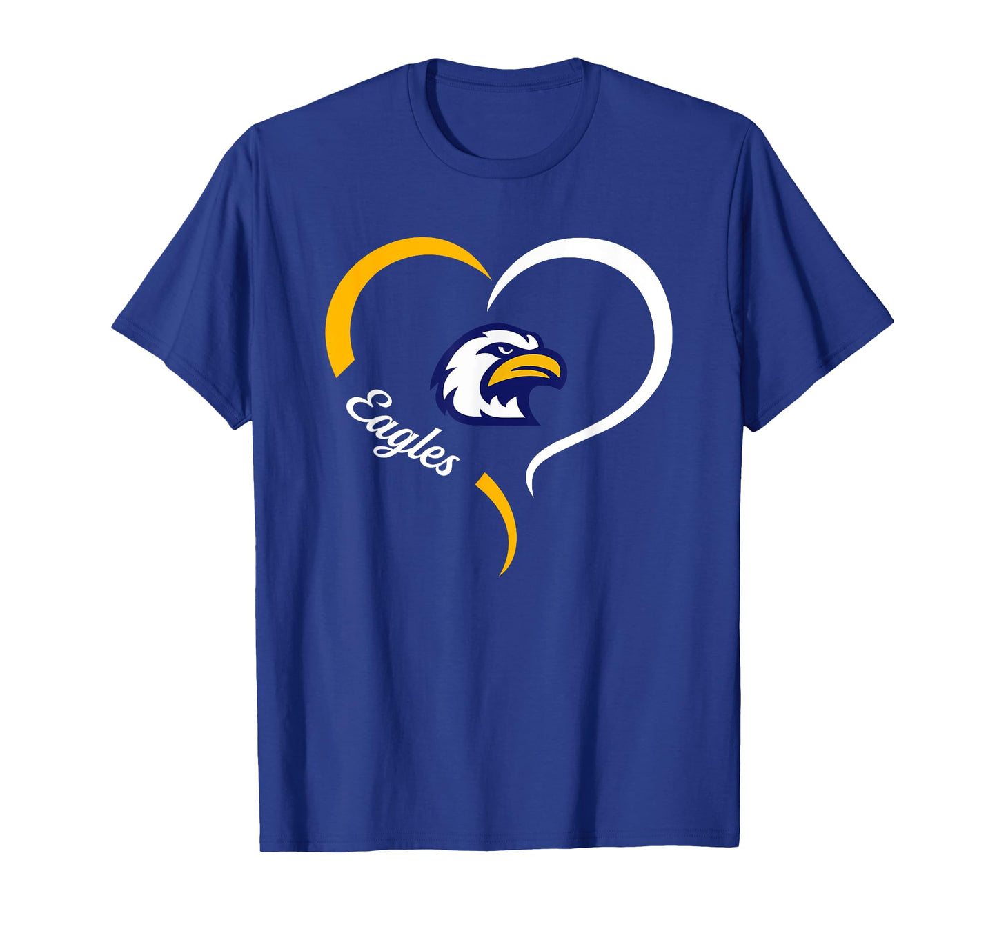 Liberty North Eagles Logo Half Heart Slogan HS T-Shirt