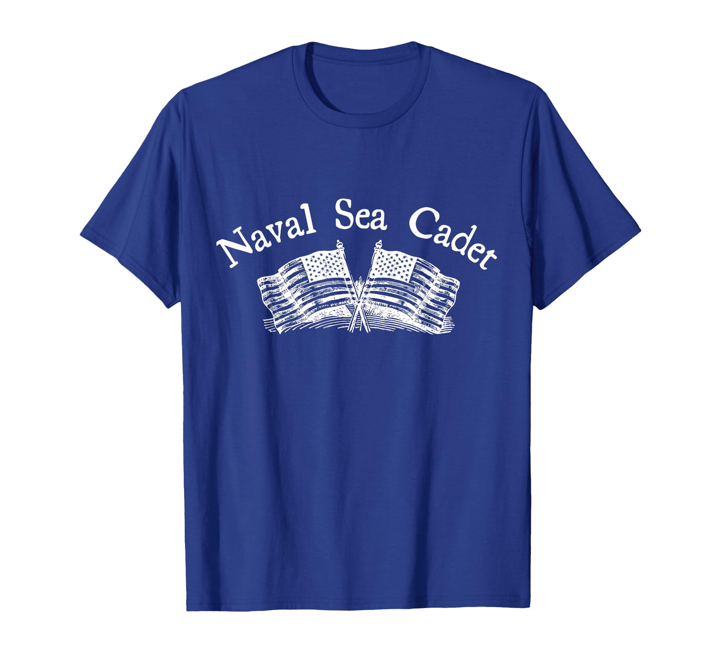 Naval Sea Cadet NSCC Minimal Art American Flag Vintage T-Shirt