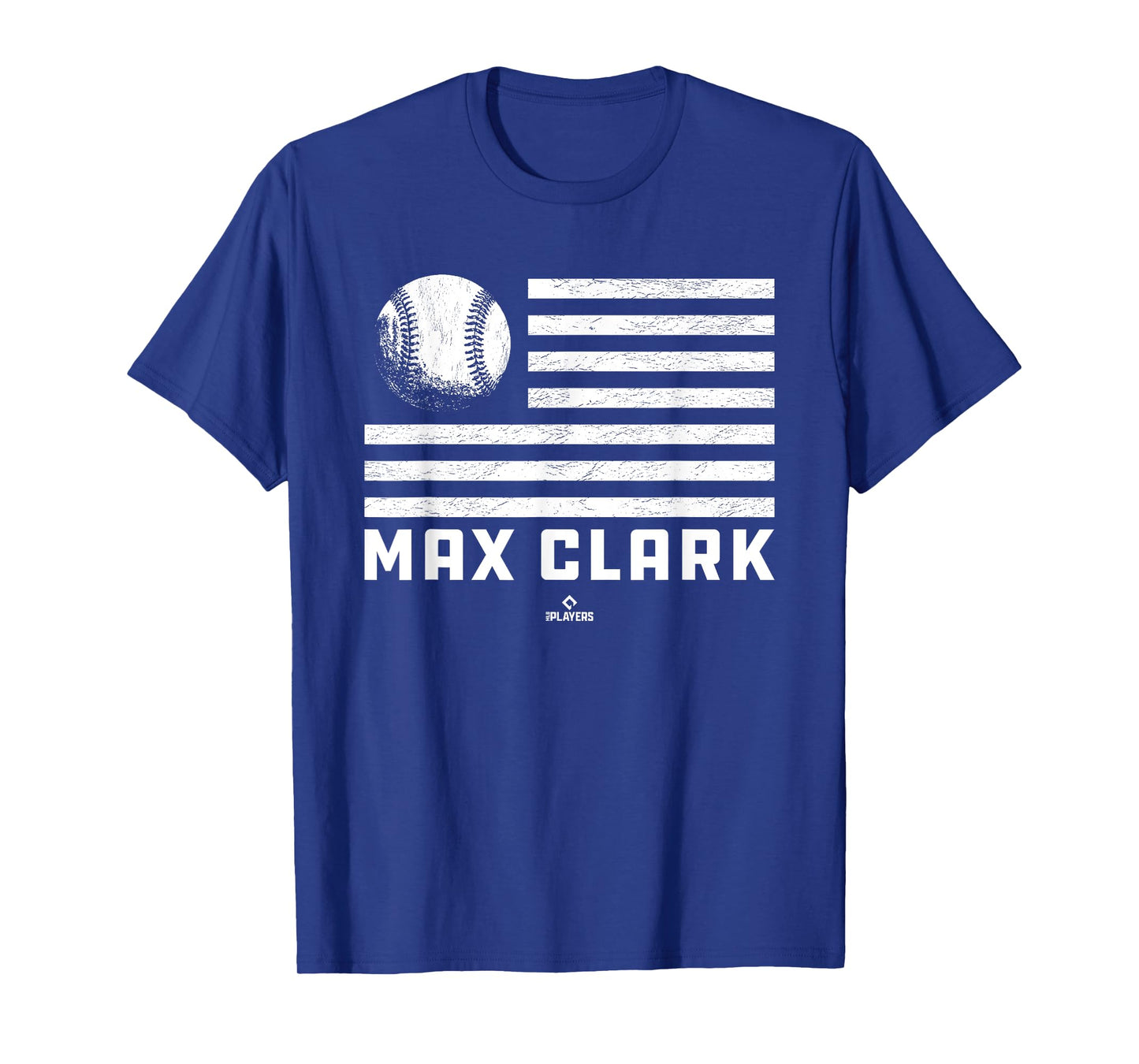 Flag Stripes Max Clark Prospect Baseball Fan Gear T-Shirt