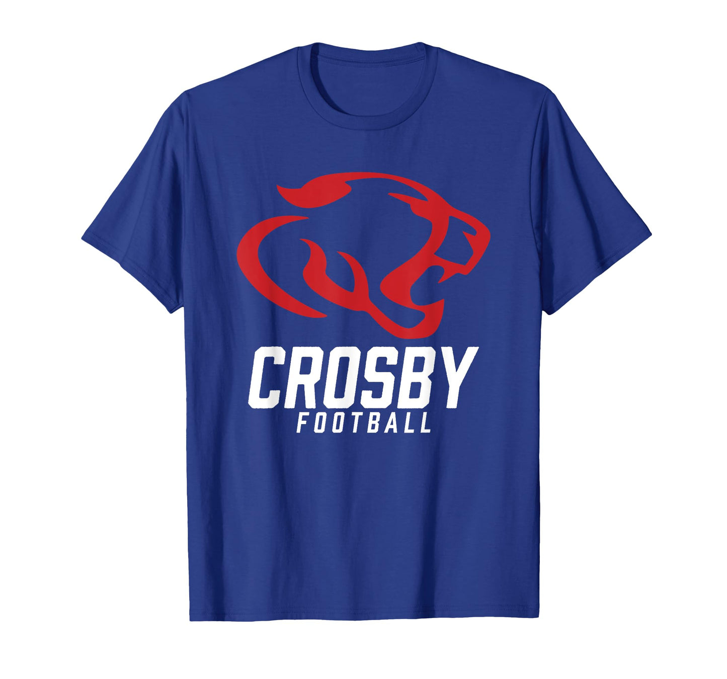 Crosby Cougars Logo Football Team HS T-Shirt