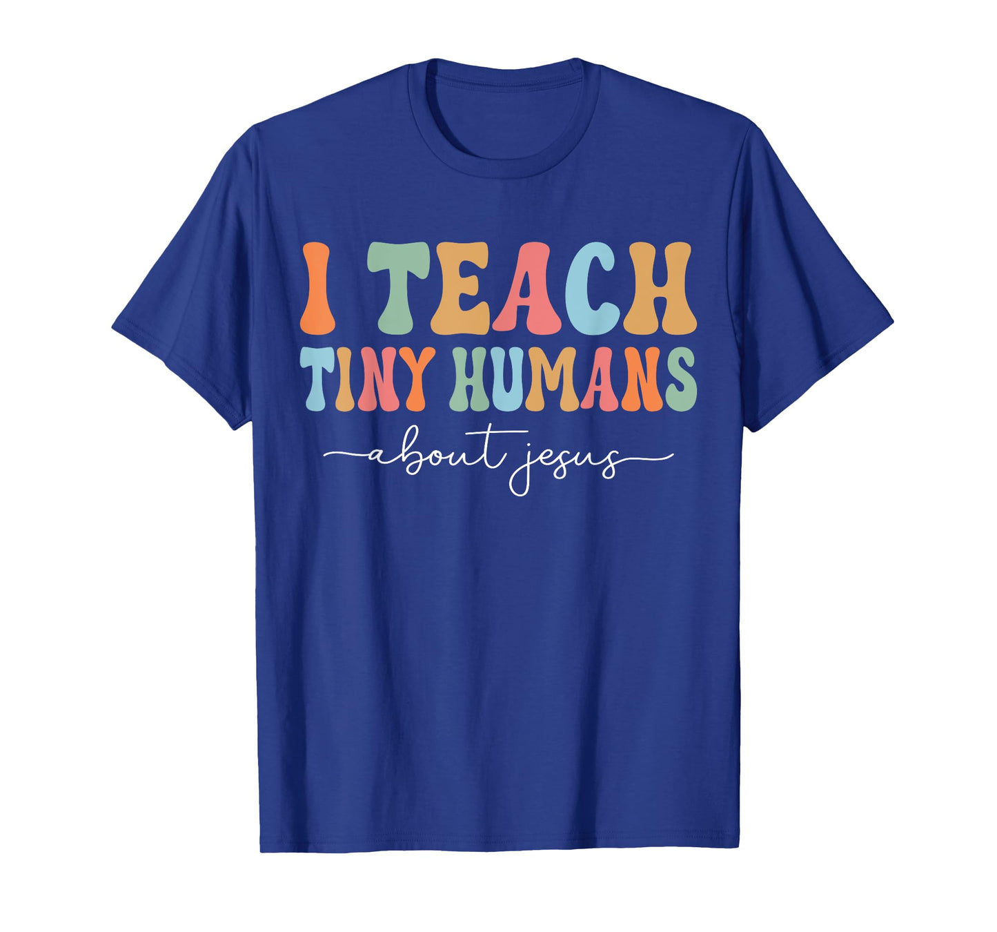 Teach Teaching Kids About Jesus Retro Sunday School Teacher T-Shirt