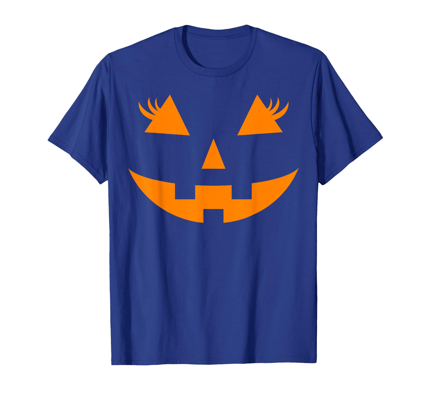 Jack O Lantern Face Pumpkin Halloween Costume Women Funny T-Shirt