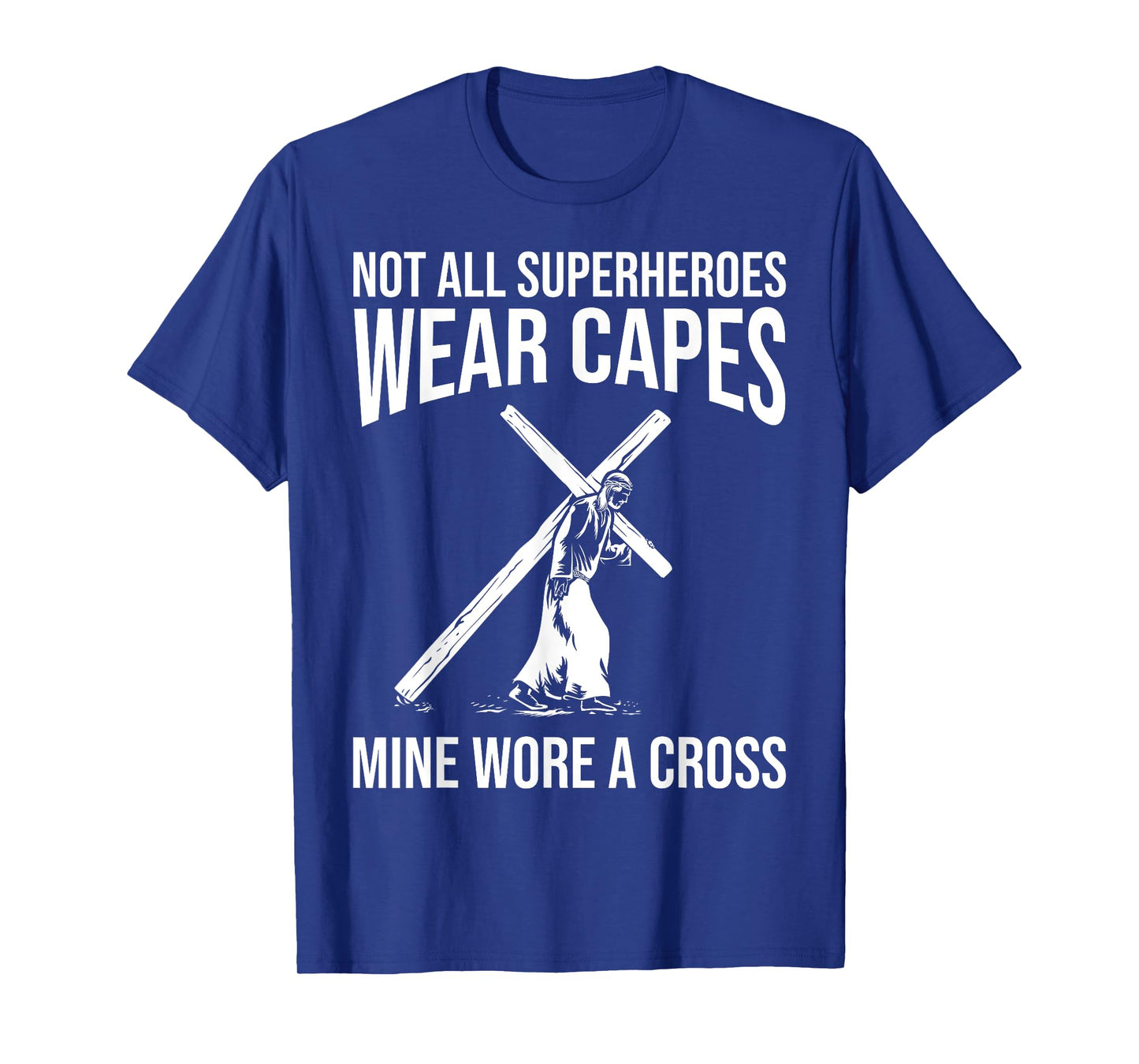Funny Jesus Superhero Design Men Women Jesus Christ Cross T-Shirt