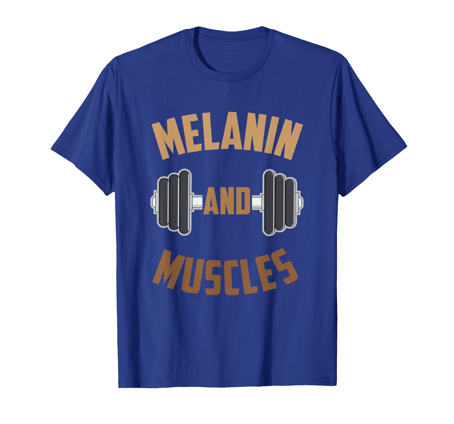 Melanin and Muscles Black Fitness Gift T-Shirt