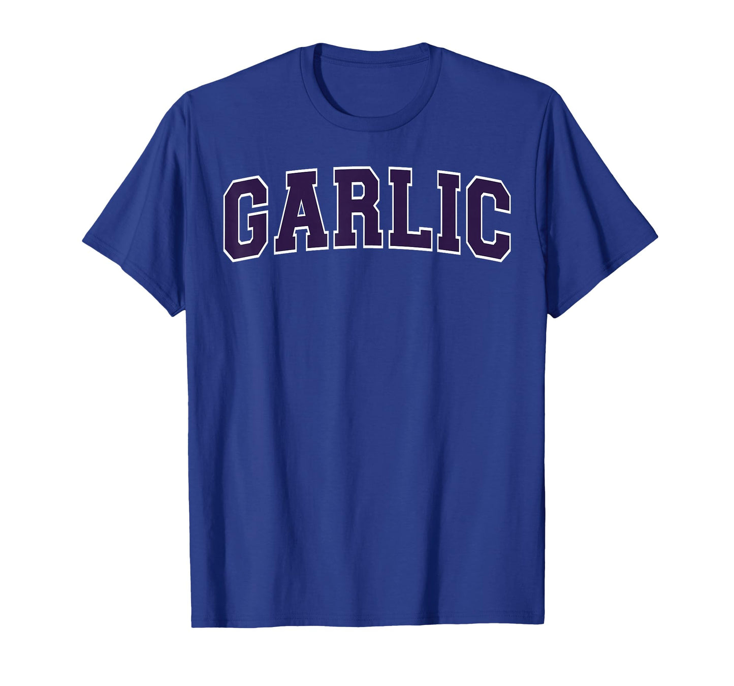 Garlic Lover Festival Varsity Plum Letters T-Shirt