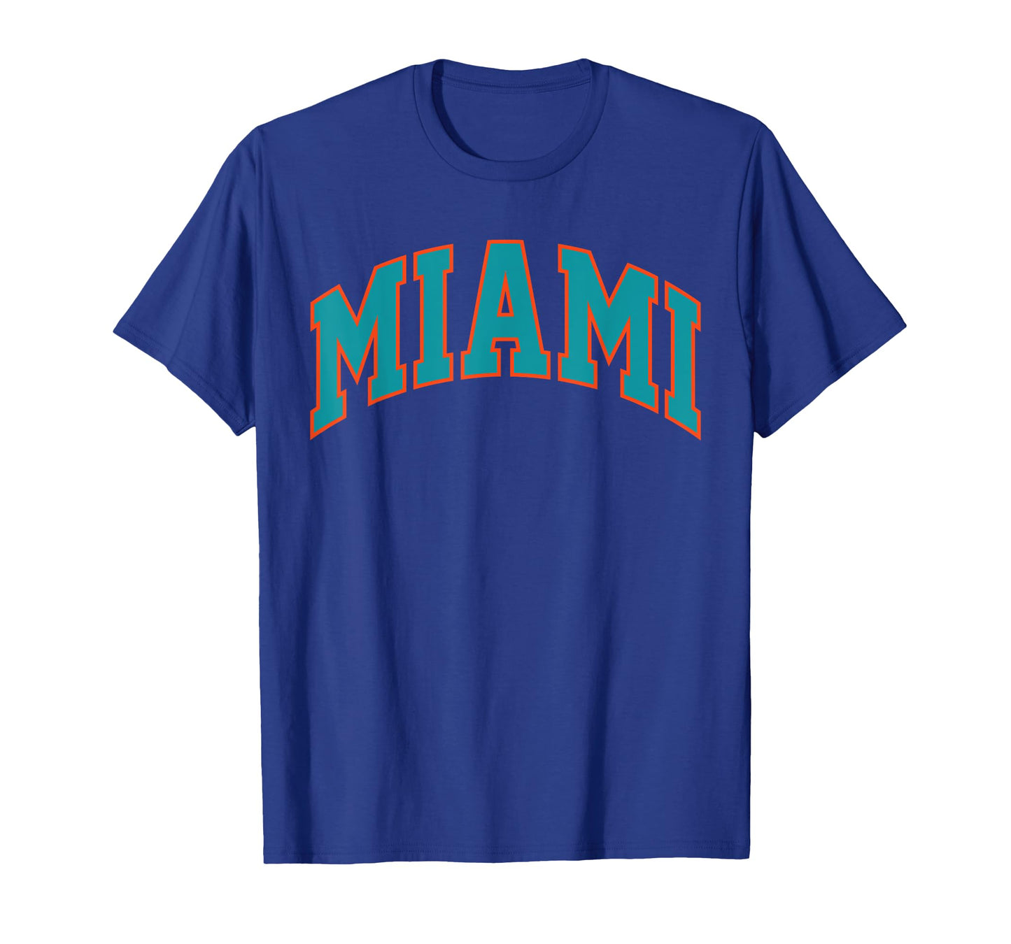 Retro Miami Men Miami Women Vintage Classic Aqua Orange FL T-Shirt