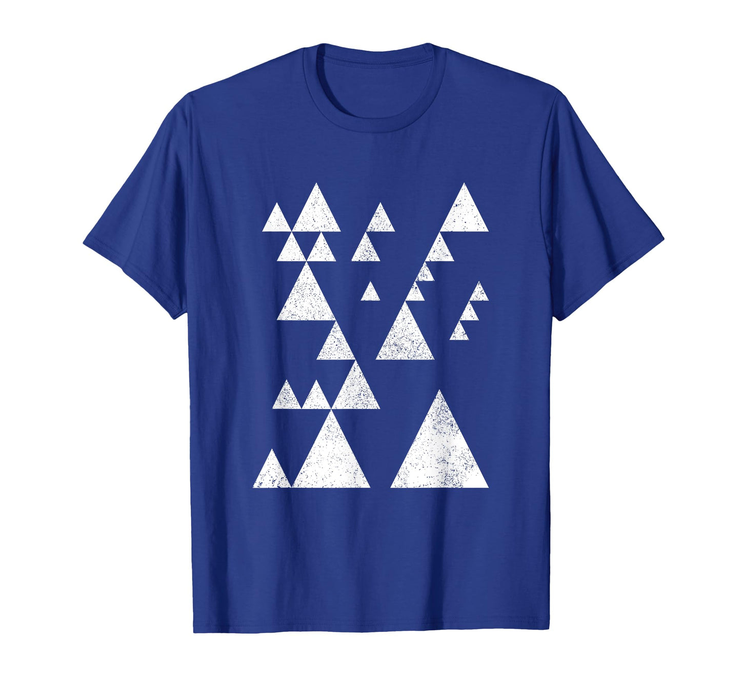 Geometric Triangles Shapes Geometry Abstract Art Distressed T-Shirt