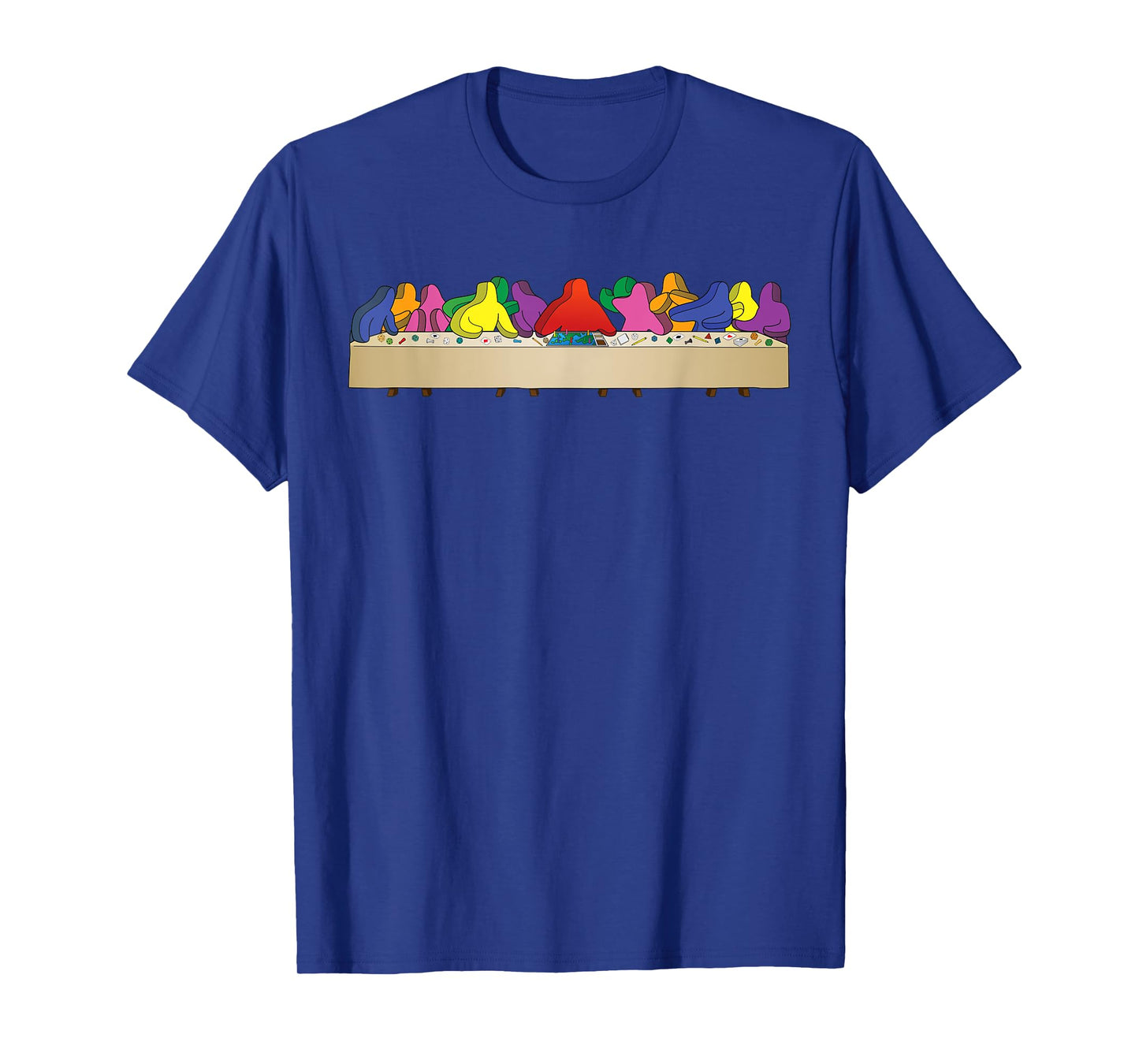 Da Vinci's Painting with Board Game Meeples T-Shirt