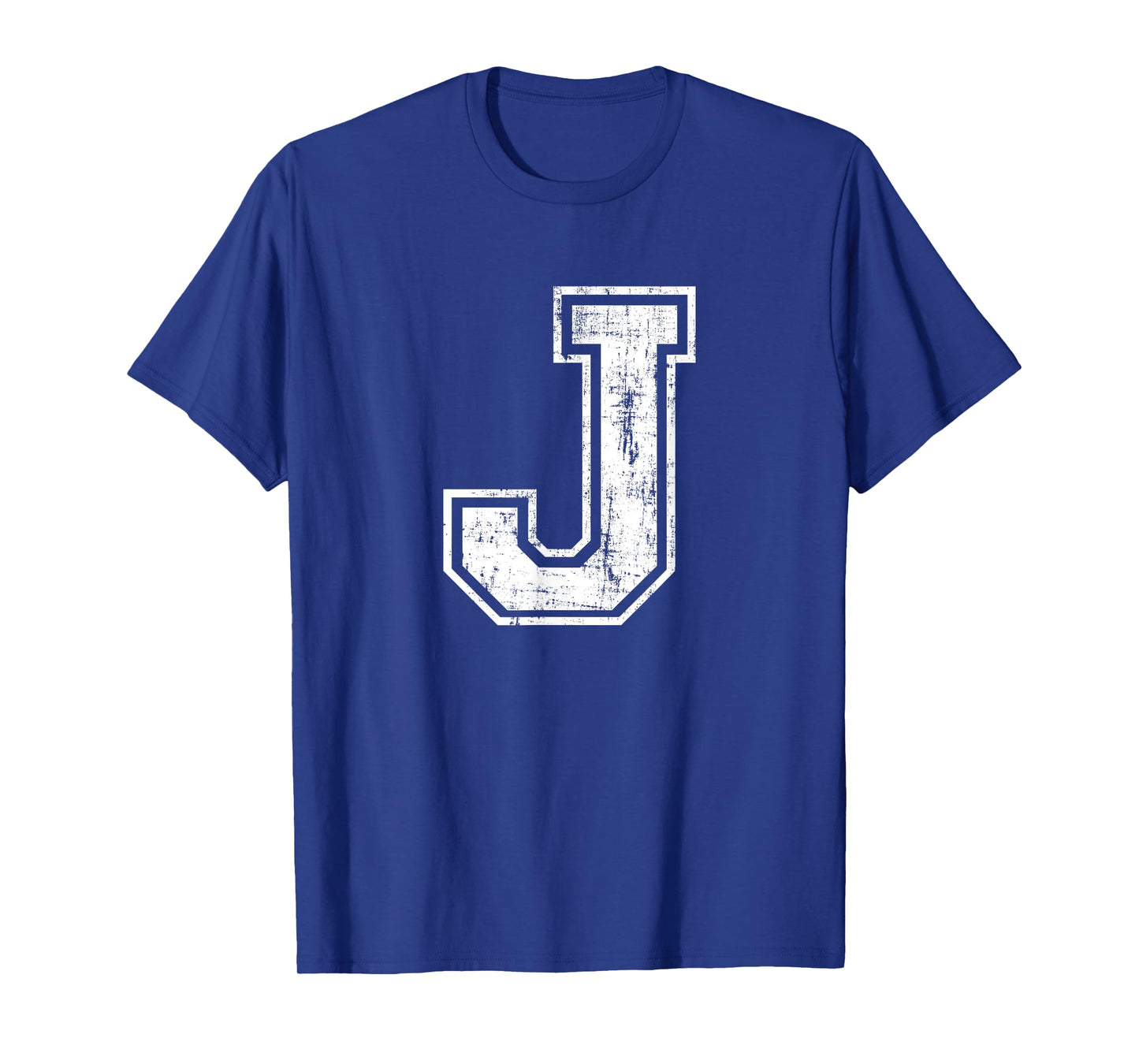 Letter J Uppercase Alphabet Initial School College Varsity T-Shirt