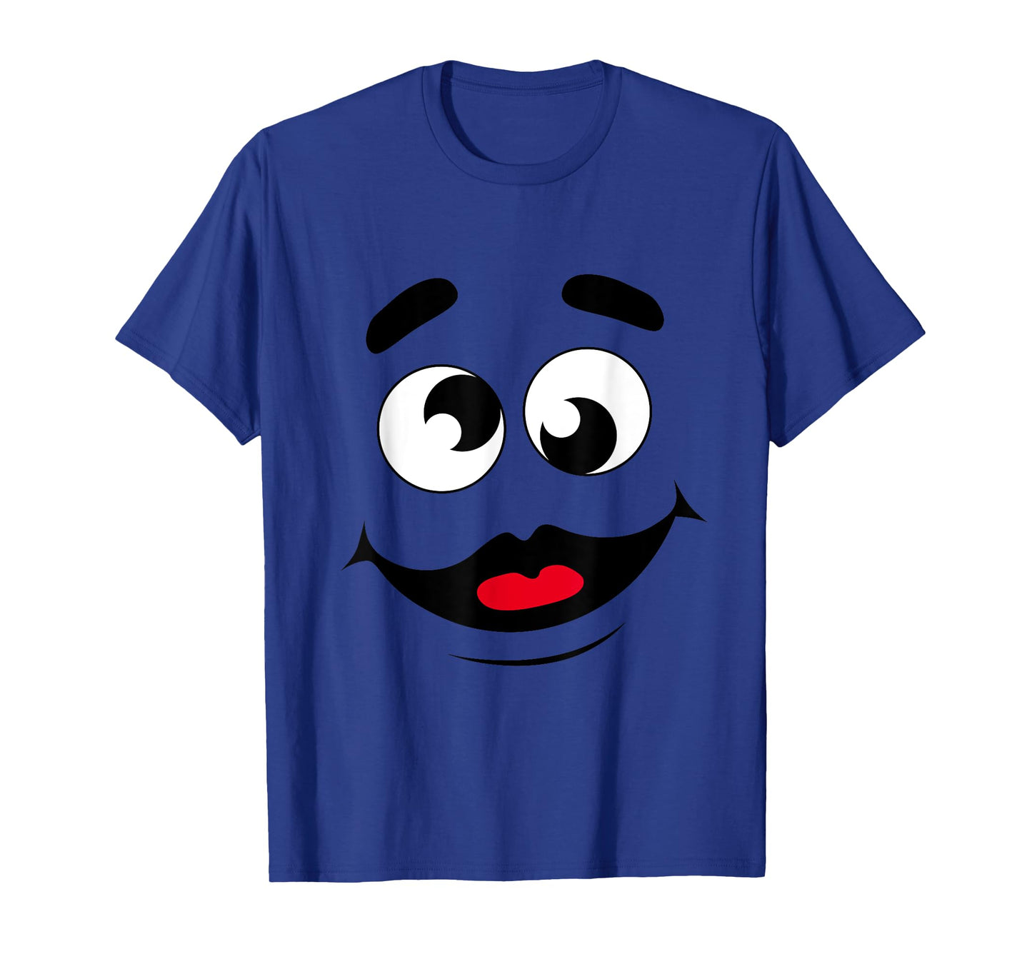 Funny Apparels And Grimace Face Store Funny Grimace Face For Halloween Costume T-Shirt - Adult, Unisex, Short Sleeve, T-Shirt, Purple, X-Small