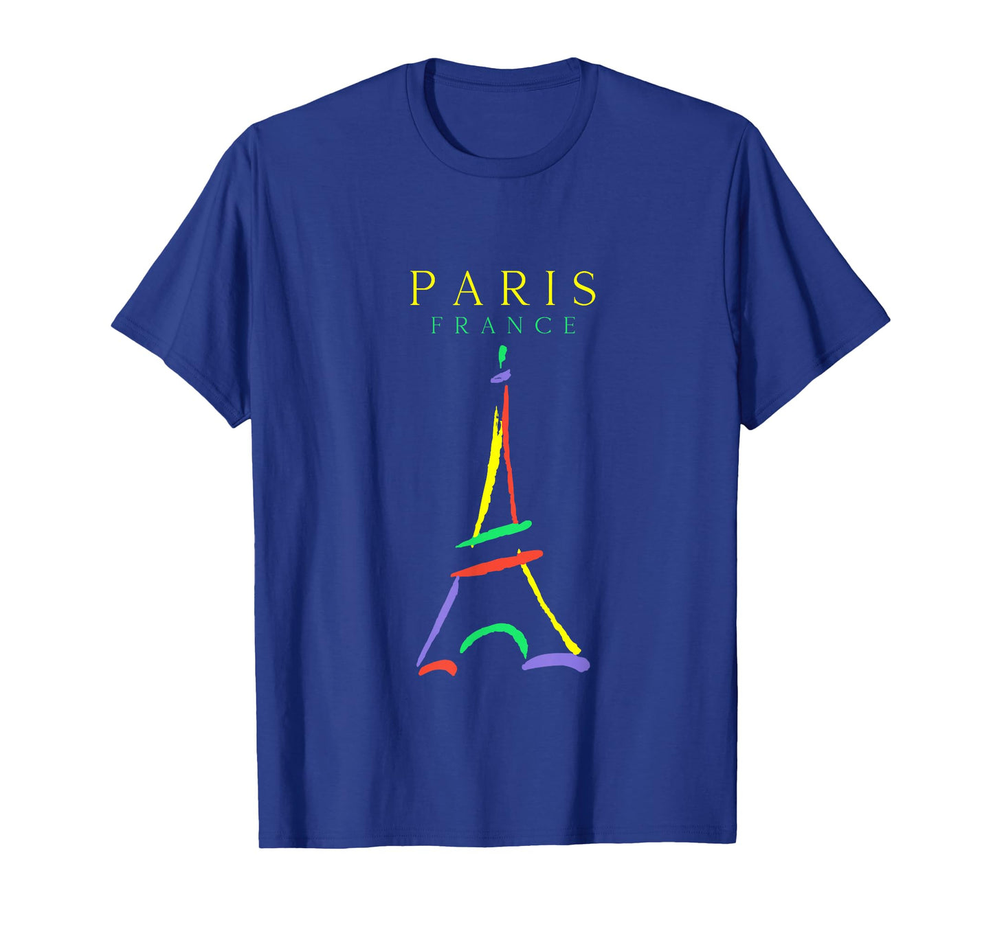 Paris France Eiffel Tower Art 90s Style T-Shirt