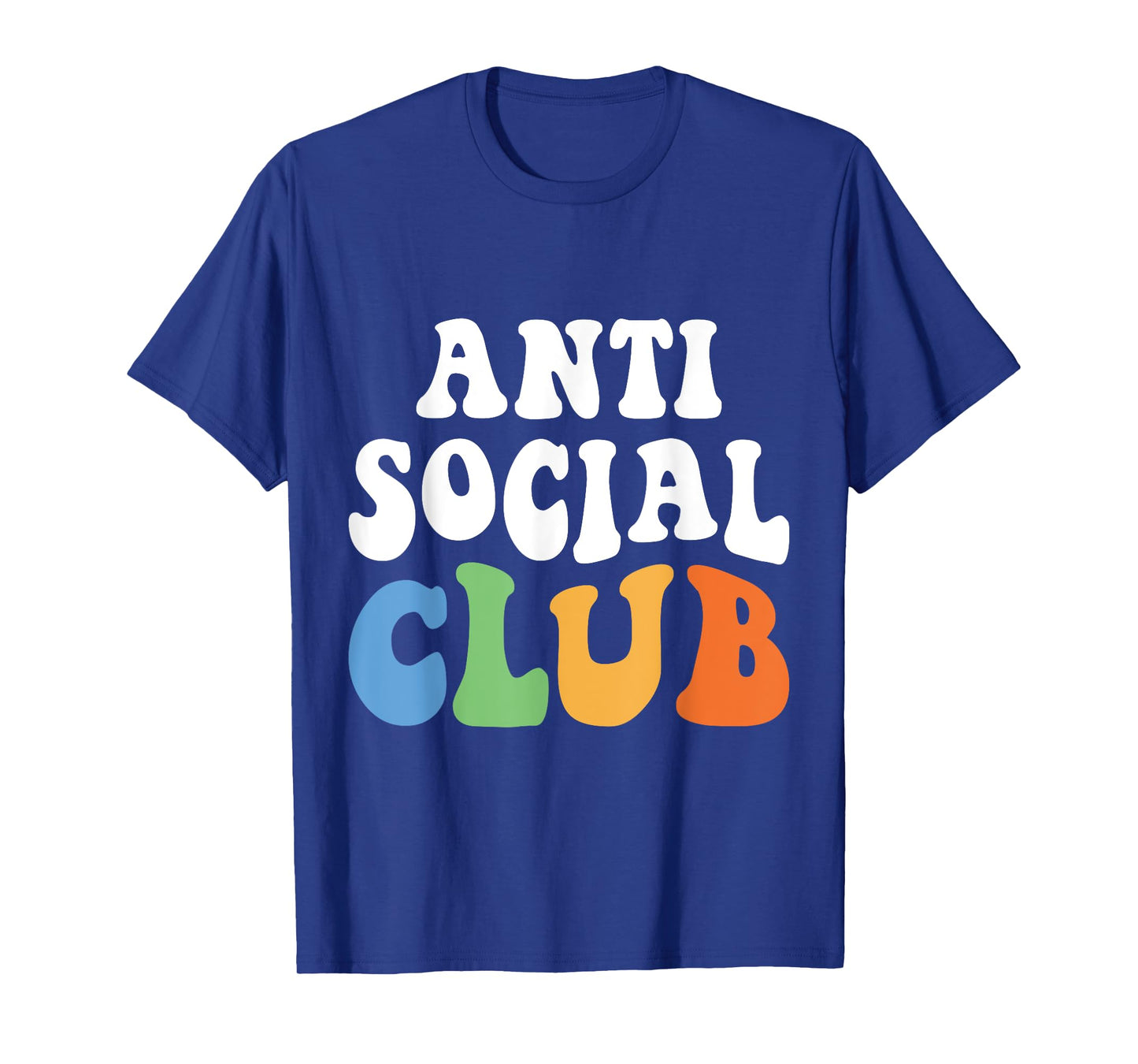Vintage Men Women Boys Girls Funny Retro Anti Social Club T-Shirt
