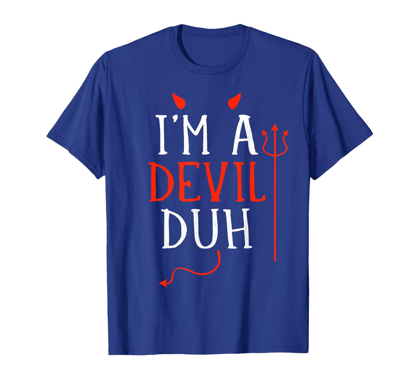 Funny lazy easy Im a devil costume for DIY halloween party T-Shirt