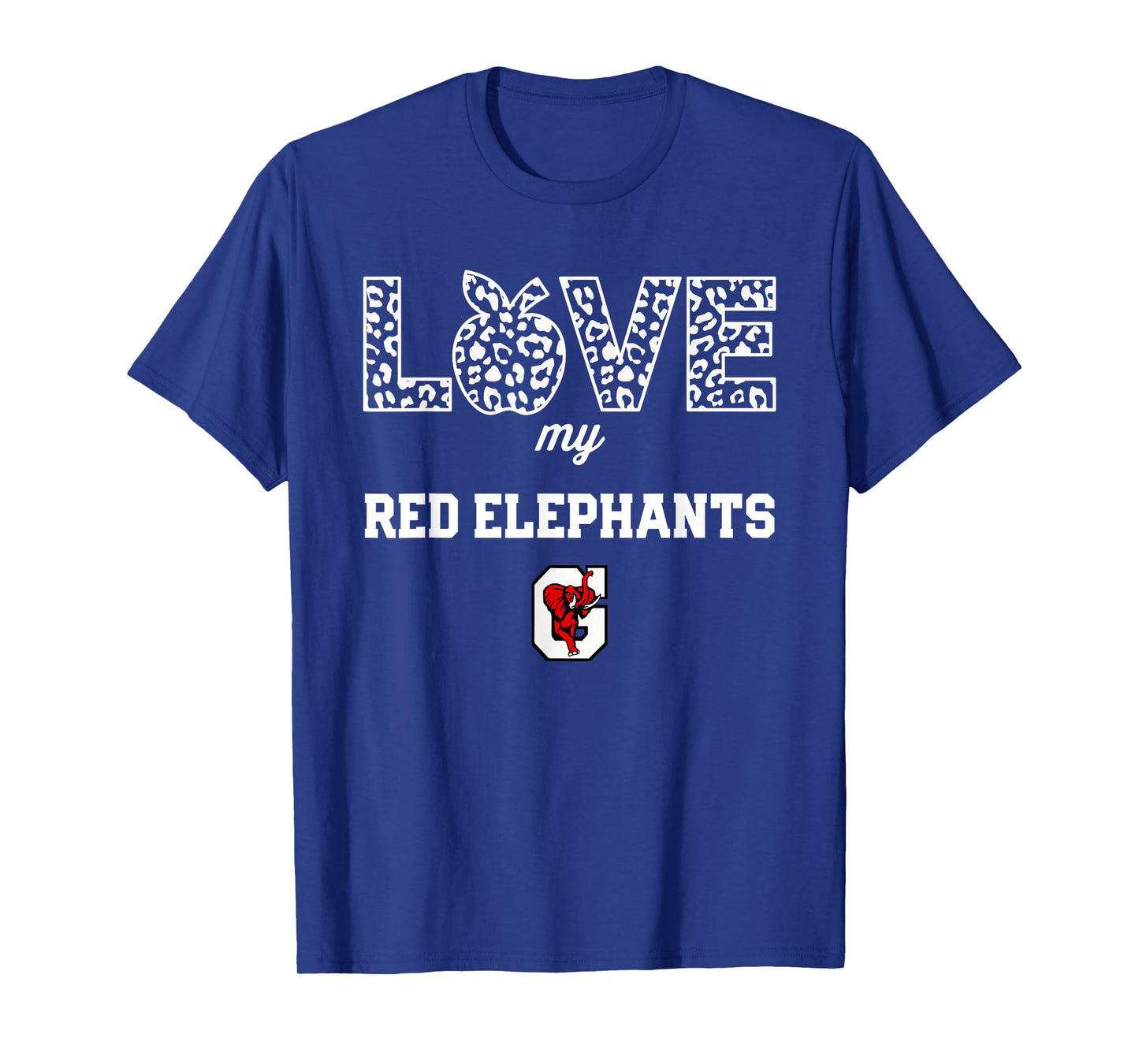 Gainesville Red Elephants Logo Love My Team HS T-Shirt