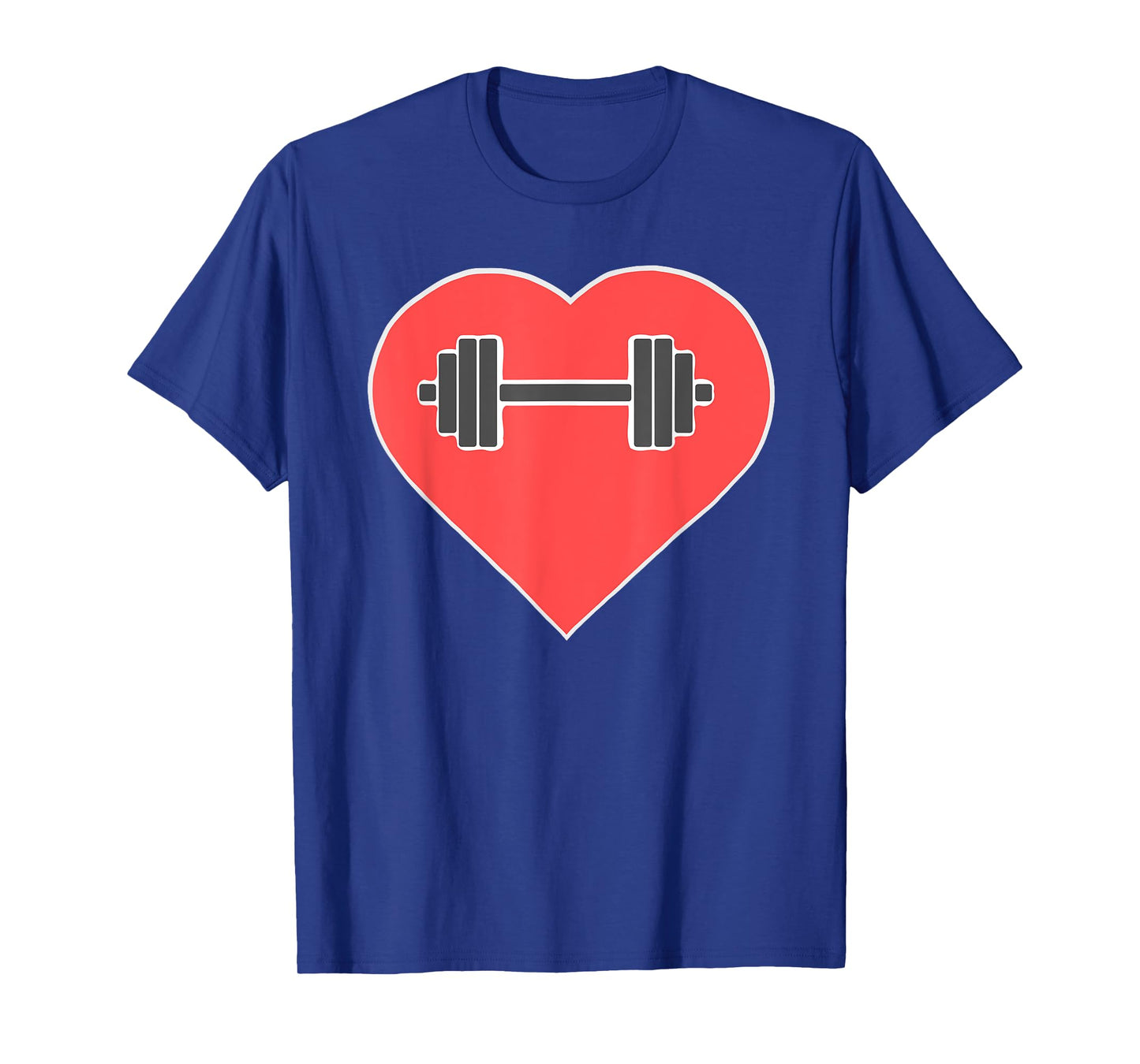 Barbell Weights Heart Love Fitness Shirt