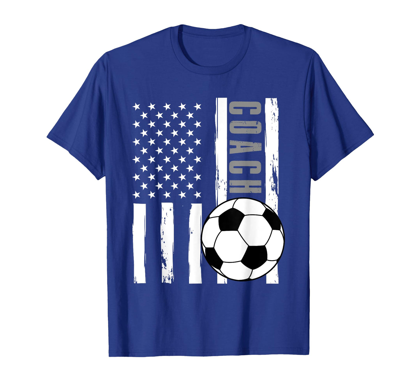 USA Flag Soccer Coach Funny Soccer Trainer American Outfit T-Shirt