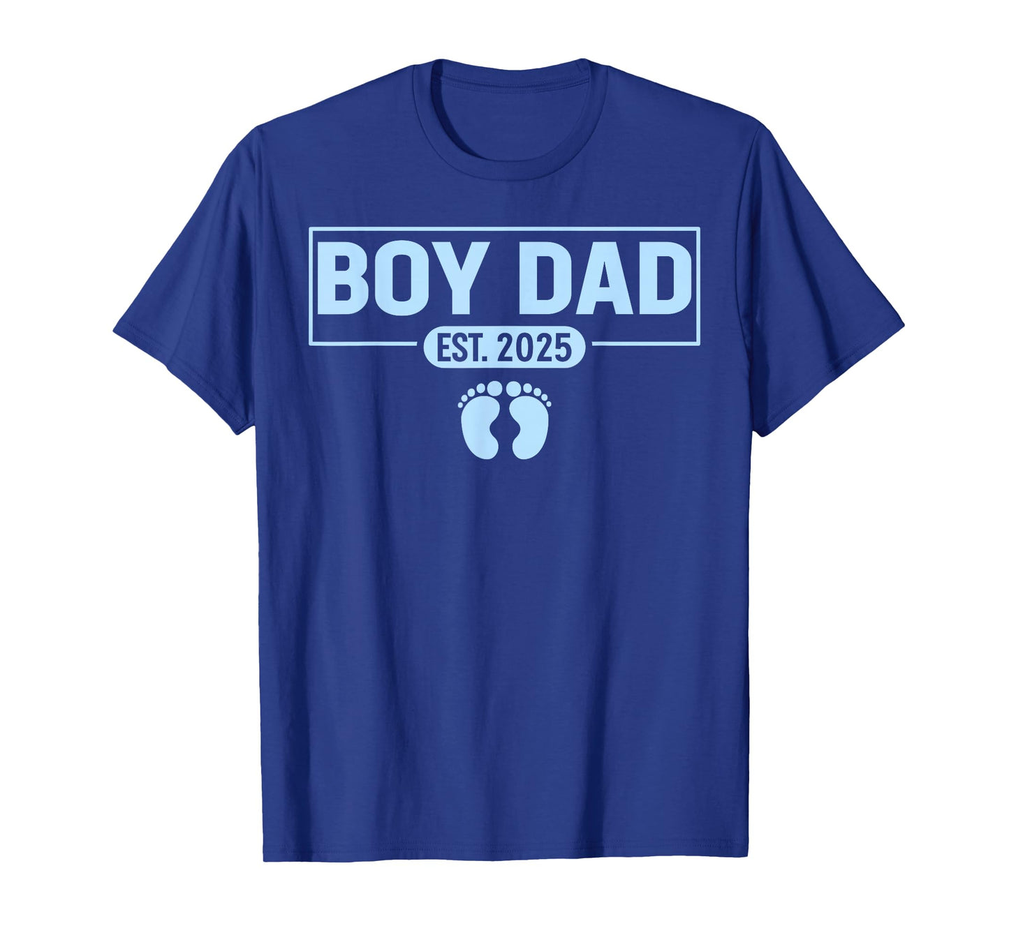 Men boy Dad Est 2025 Newborn Daddy Father baby boy son T-Shirt