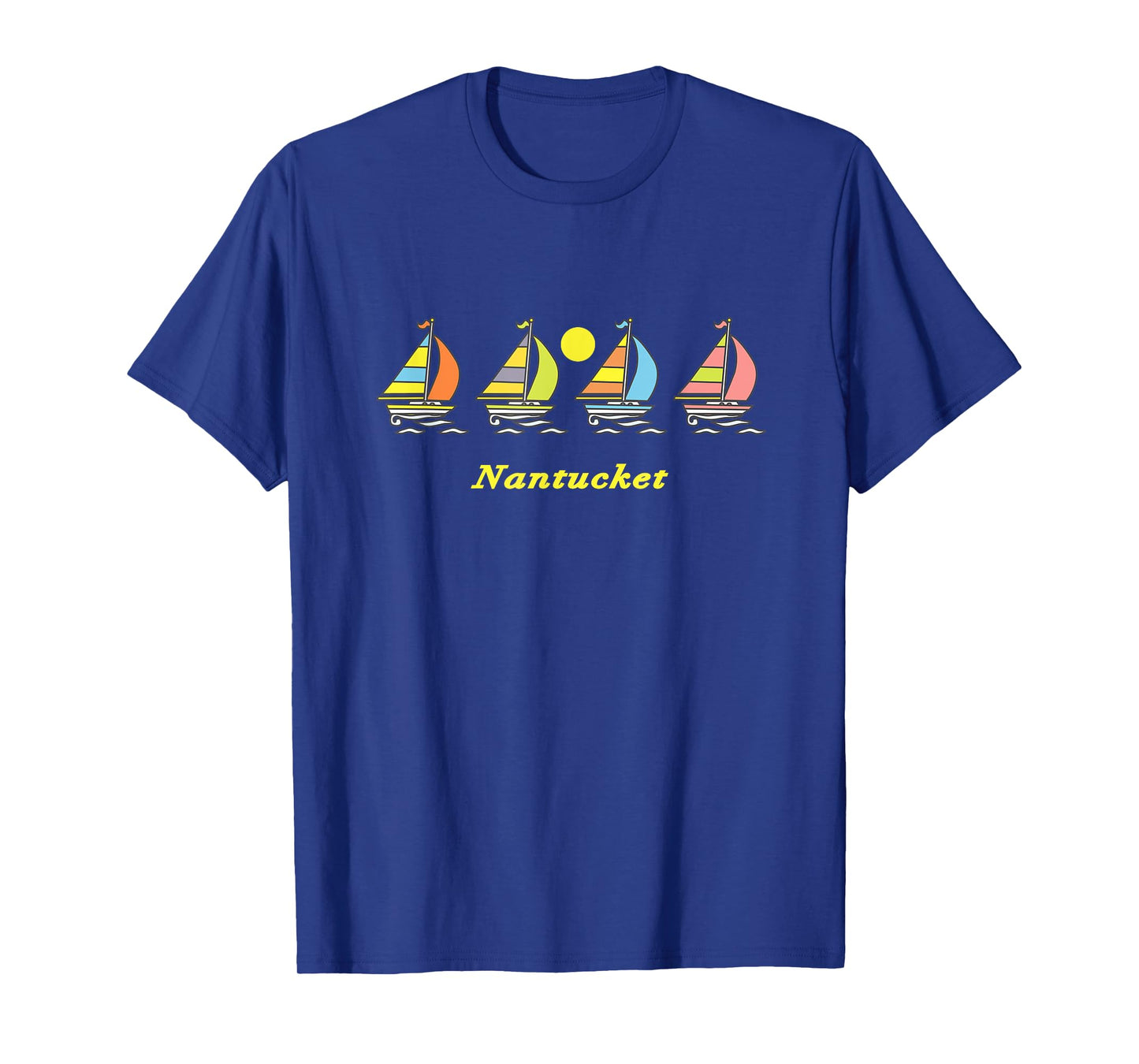 Nantucket Sailboats Vintage Graphic T-Shirt
