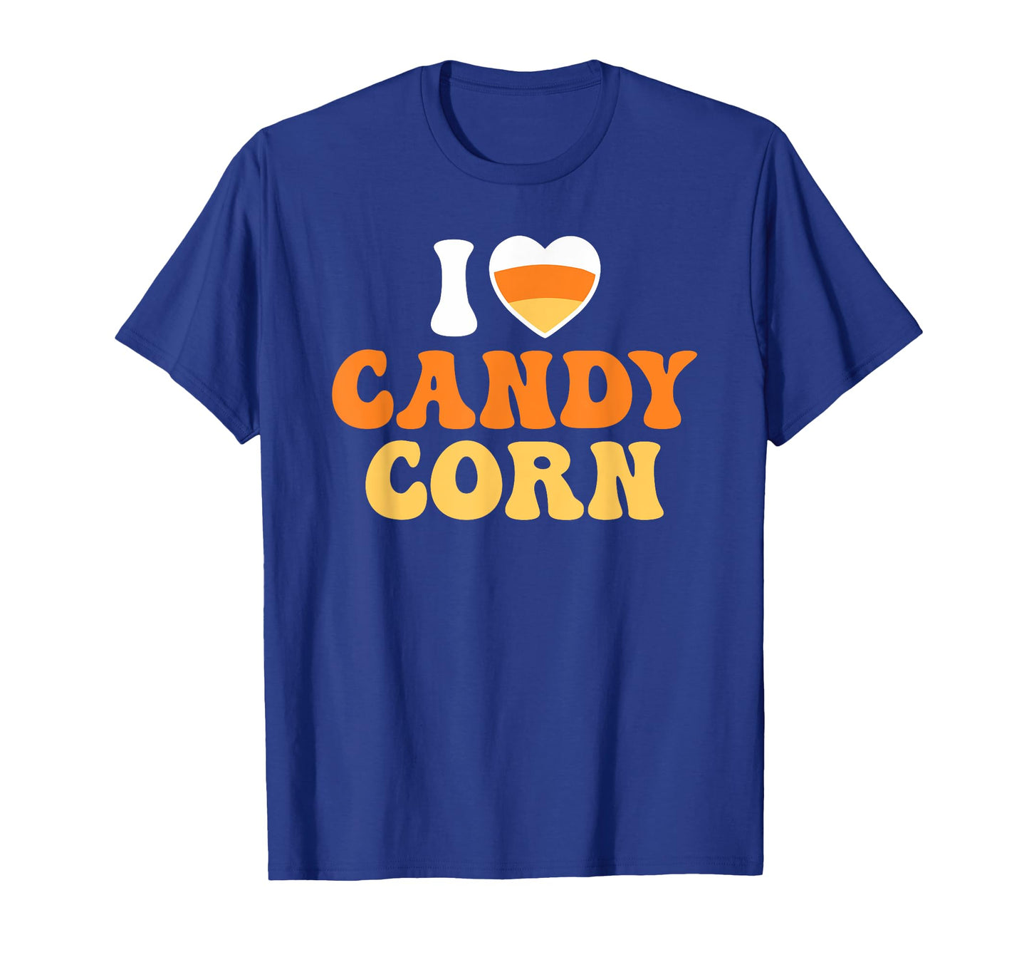 I Love Candy Corn Heart Funny Halloween T-Shirt