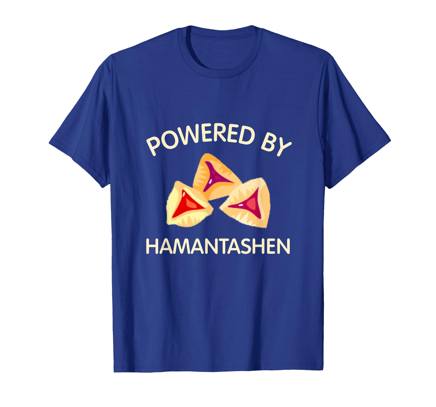 Powered By Hamantashen Happy Purim Costume Party Jewish T-Shirt