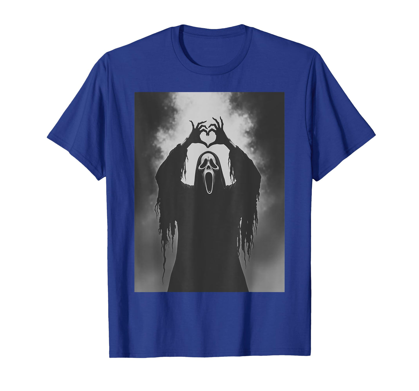 Ghost Heart Hands Scary Face Horror Poster Halloween T-Shirt