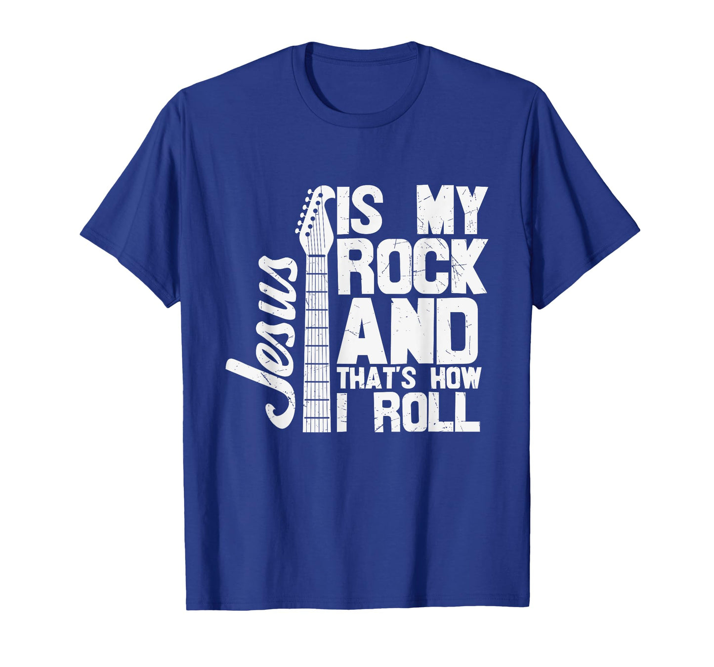 Religious Jesus is my Rock Christian Guitar Church T-Shirt